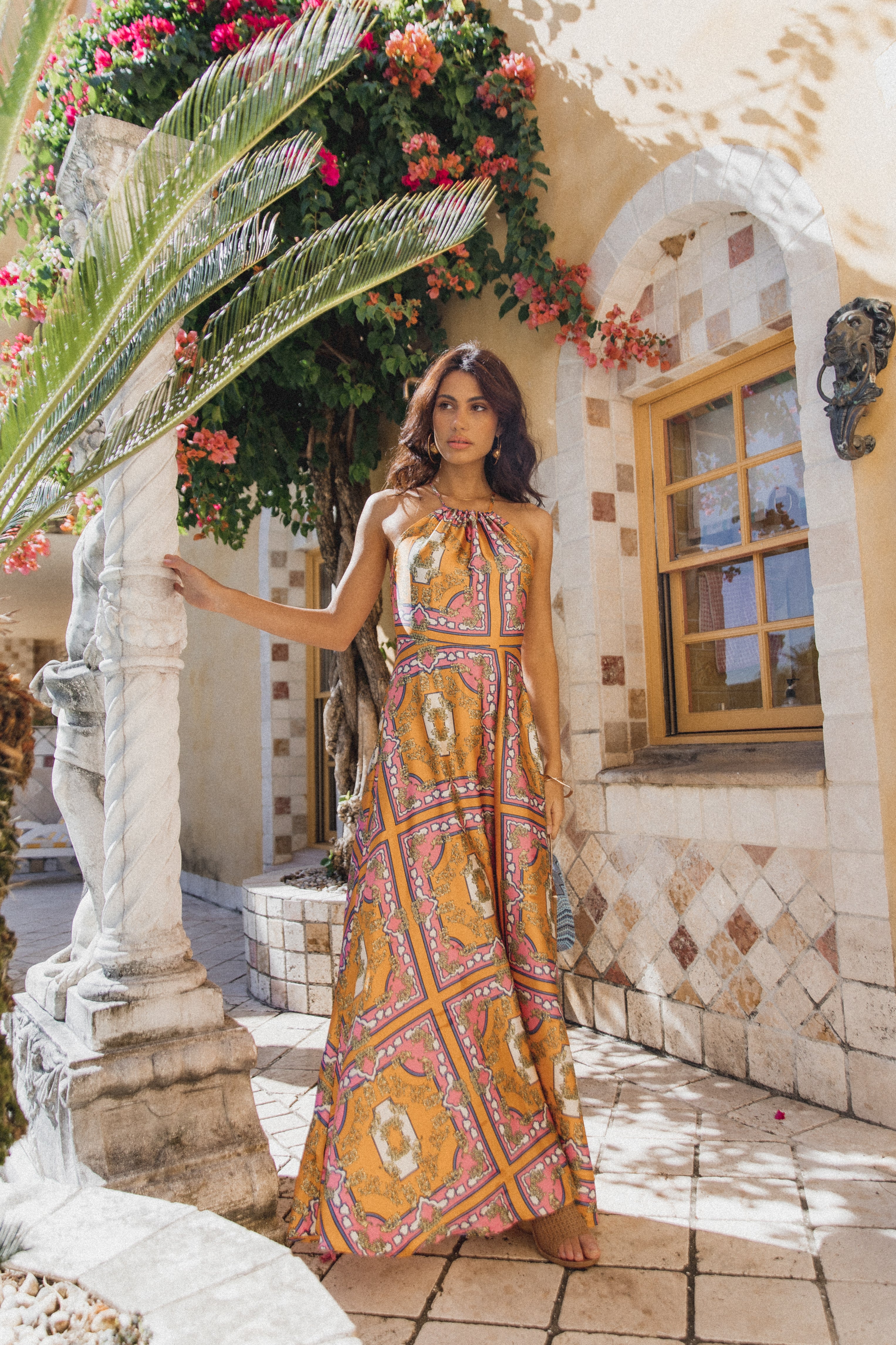 Petal and Pup USA DRESSES Amara Maxi Dress - Tangerine