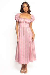 Petal and Pup USA DRESSES Amethyst Midi Dress - Pink