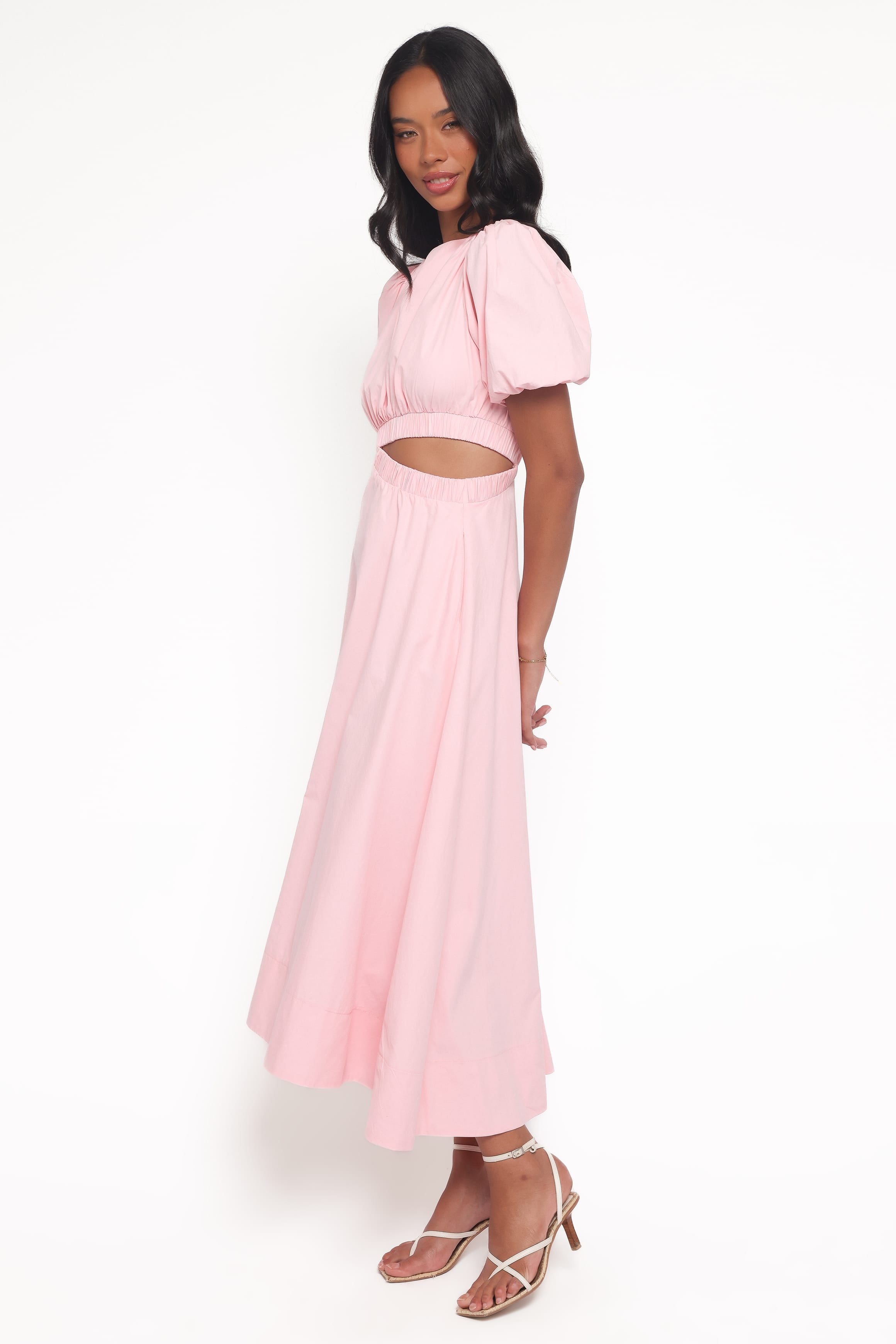 Petal and Pup USA DRESSES Aminah Puff Sleeve Dress - Pink