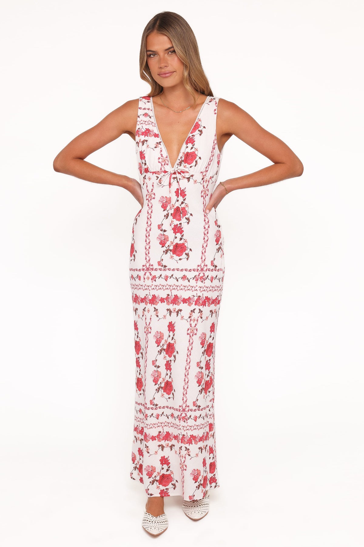 red rose dress womens Amore Bias Cut Maxi GL-09.20.20PM AFRM - Shailene Dress featuring a relaxed A Size:36 - Made-to-Order