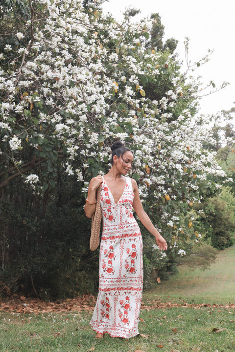 Amore Bias Cut Maxi Dress