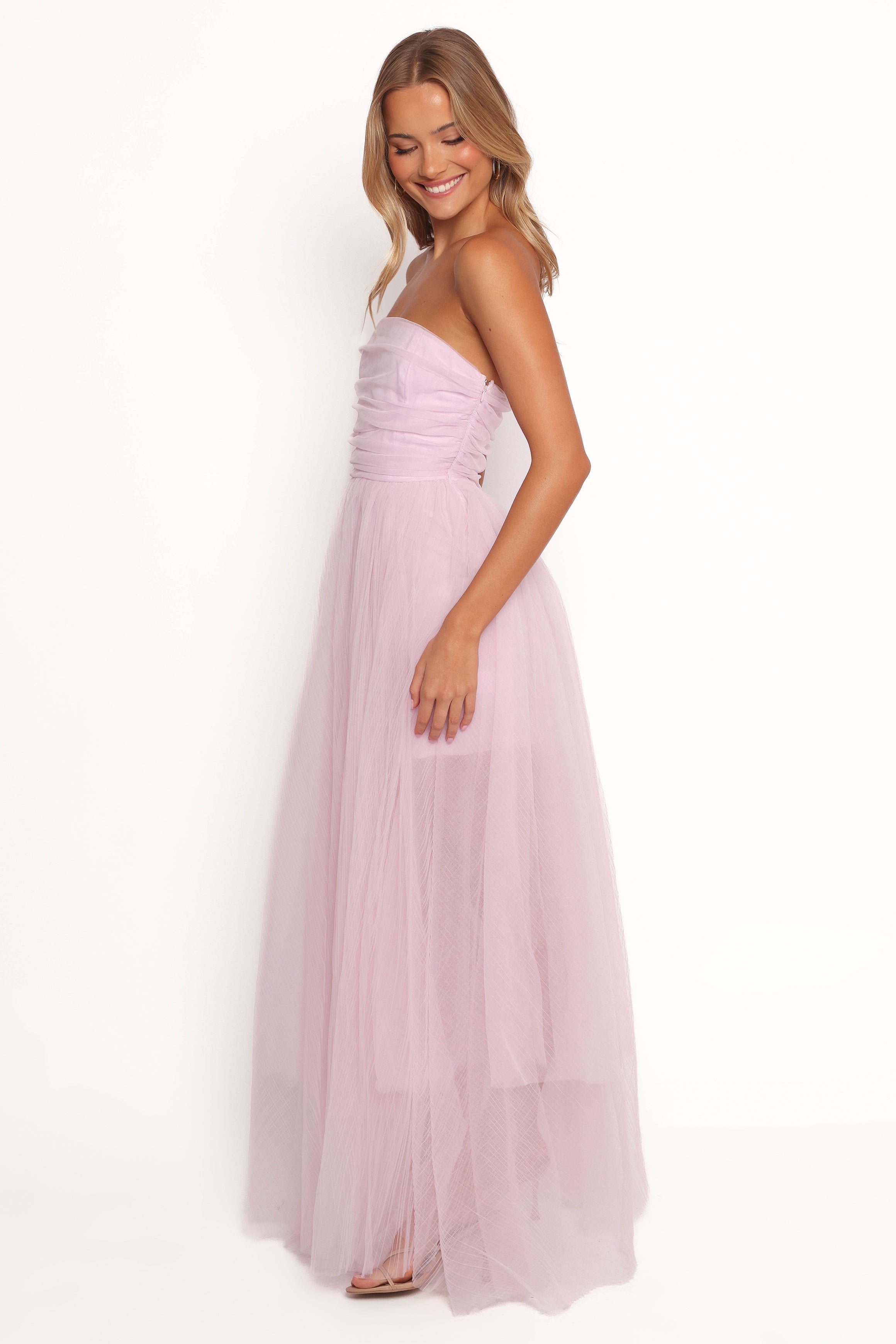 Petal and Pup Women's Anabella Strapless Maxi Dress - Pale Pink M Petal and Pup Women's Anabella Strapless Maxi Dress - Pale Pink M