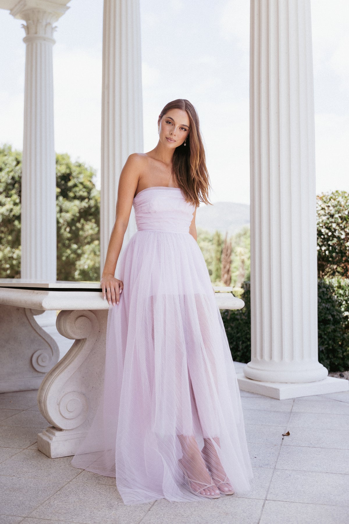 Petal and Pup Women's Anabella Strapless Maxi Dress - Pale Pink S Petal and Pup Women's Anabella Strapless Maxi Dress - Pale Pink S