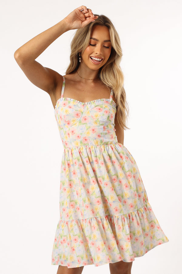 Petal and Pup USA DRESSES Anaya Mini Dress - Multi Floral