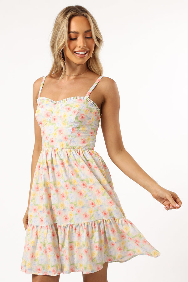 Petal and Pup USA DRESSES Anaya Mini Dress - Multi Floral