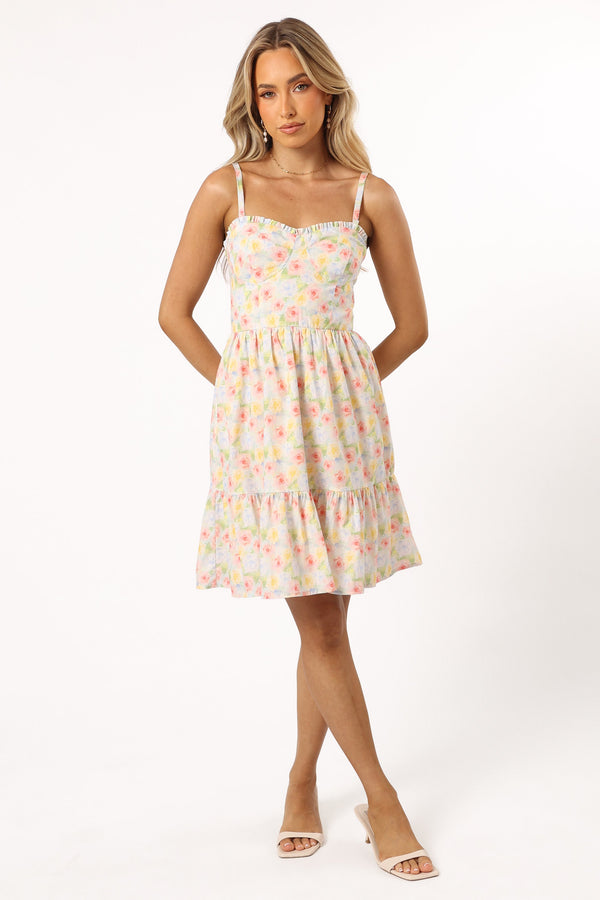 Petal and Pup USA DRESSES Anaya Mini Dress - Multi Floral