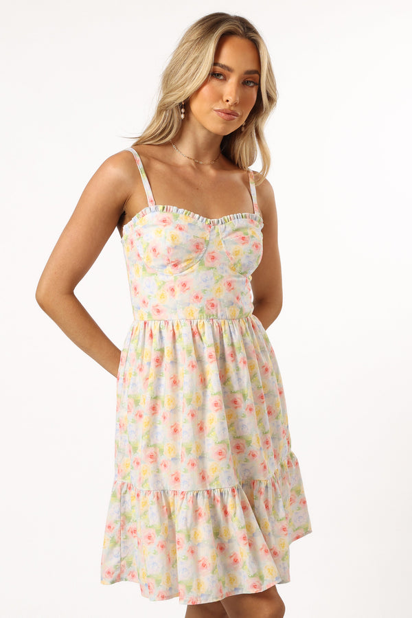 Petal and Pup USA DRESSES Anaya Mini Dress - Multi Floral