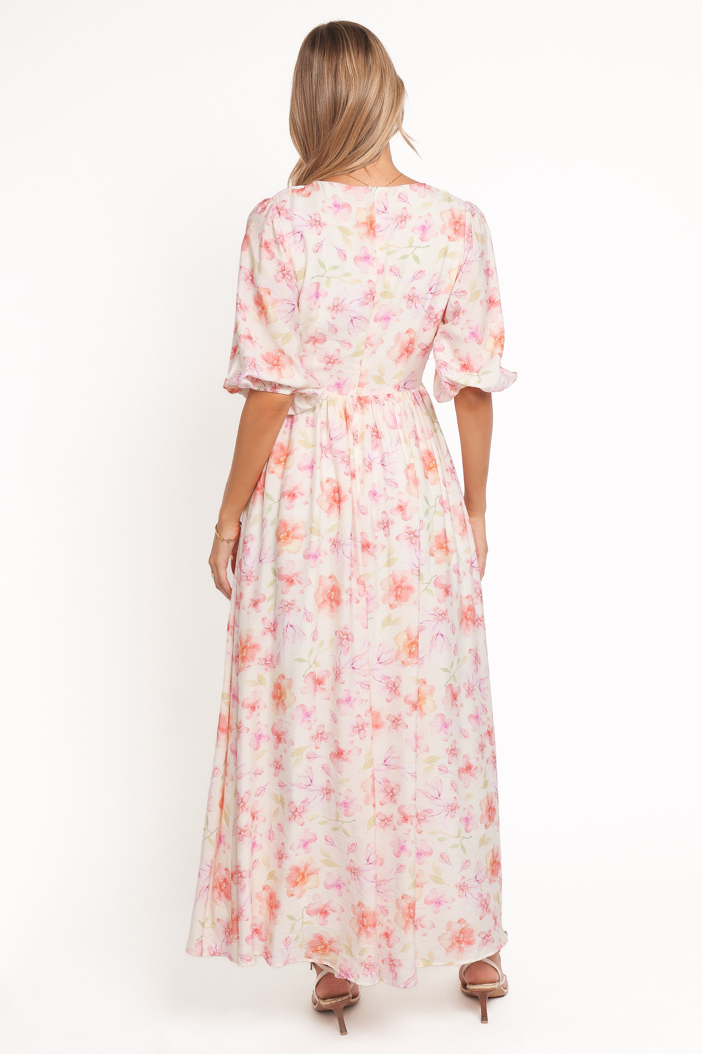 Petal and Pup USA DRESSES Andara Maxi Dress - White Floral