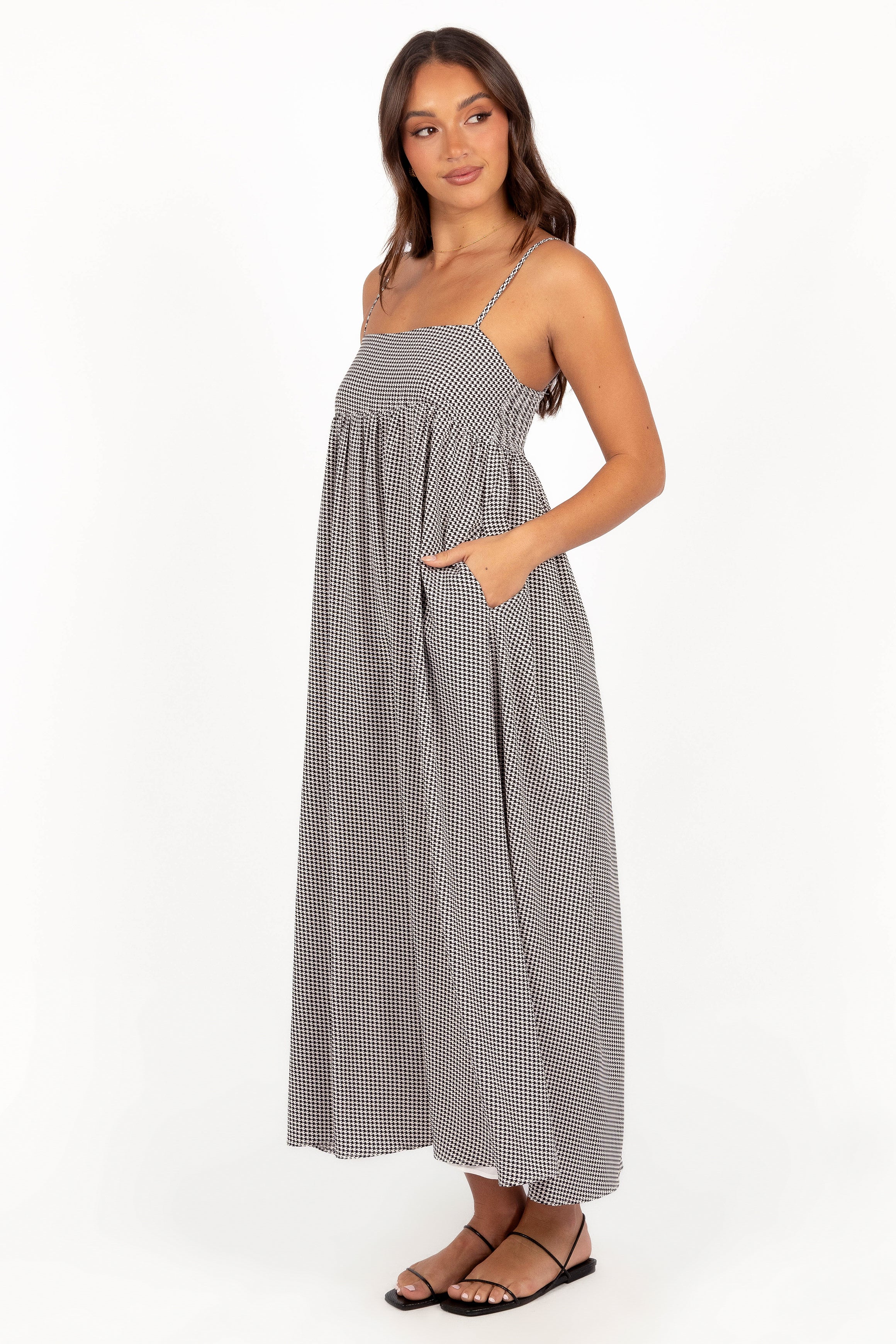 Petal and Pup USA DRESSES Andy Maxi Dress - Herringbone