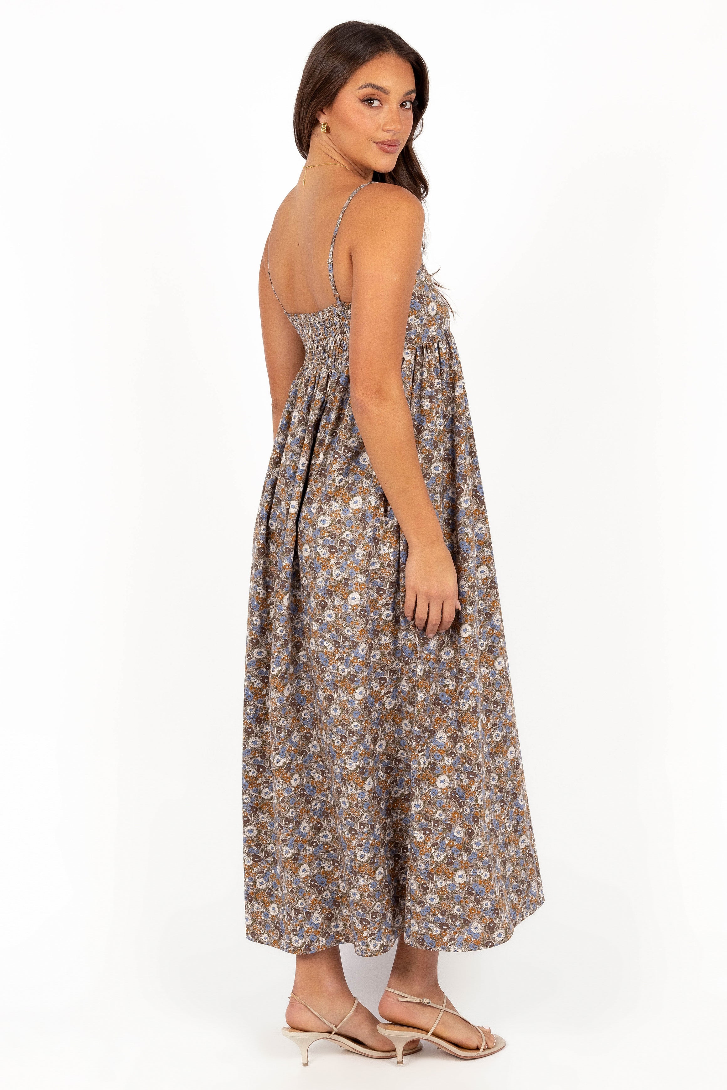 Petal and Pup USA DRESSES Andy Maxi Dress - Olive Ditsy Floral