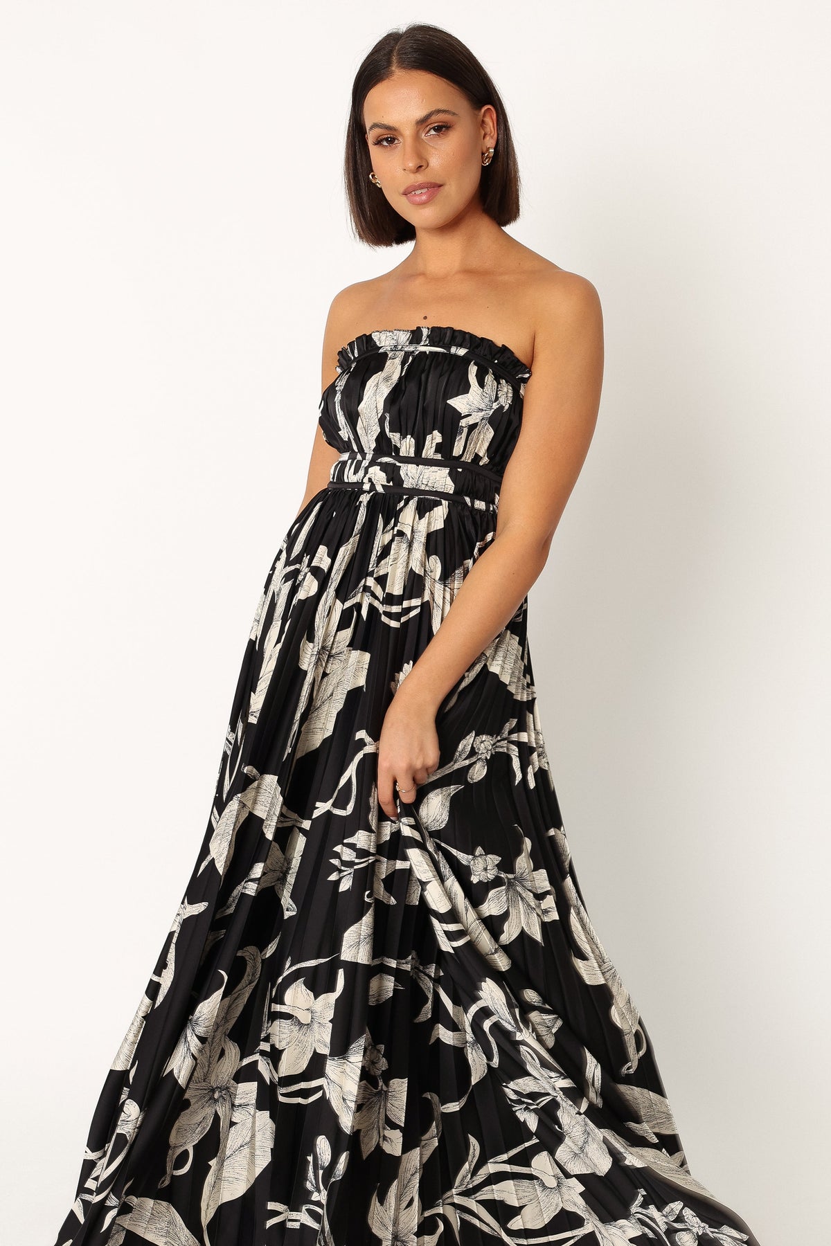 Petal and Pup Womens Angelique Strapless Maxi Dress