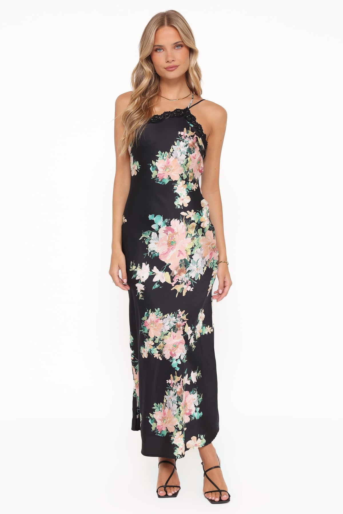 polaris usa elegant black blue dress floral Petal and Pup Women's Anika Maxi Dress
