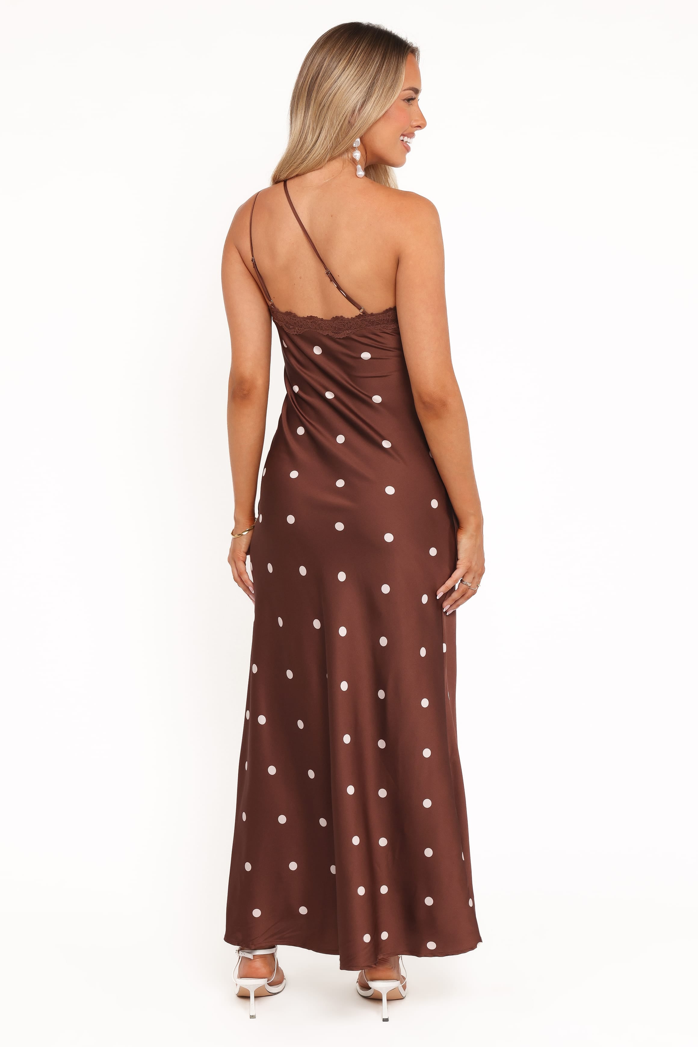 Anika Maxi Dress - Brown Polka Dot | Petal & Pup USA