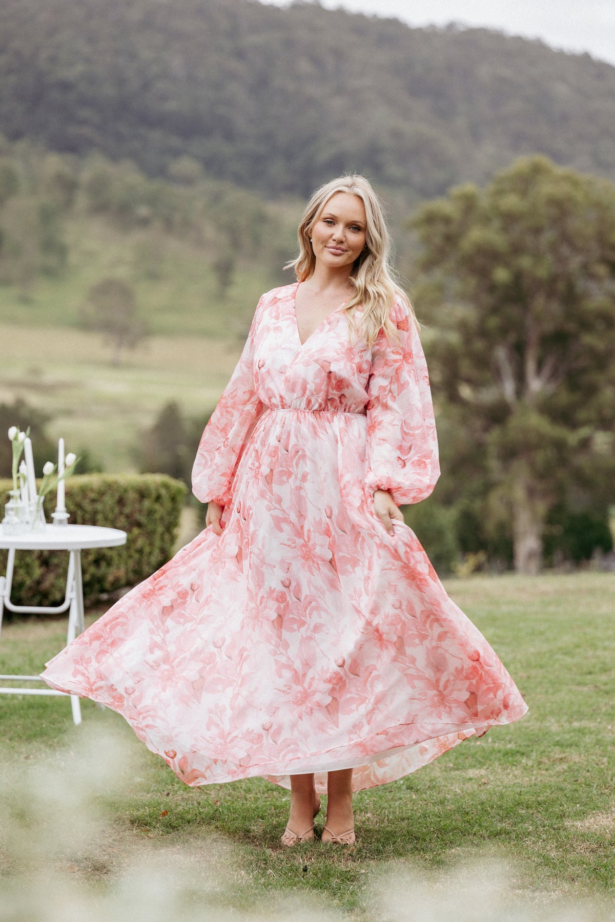 Petal and Pup Anisa Maxi Dress - Pink Floral Petal and Pup Anisa Maxi Dress - Pink Floral