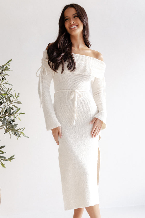 Petal and Pup USA DRESSES Annabelle Midi Dress - White