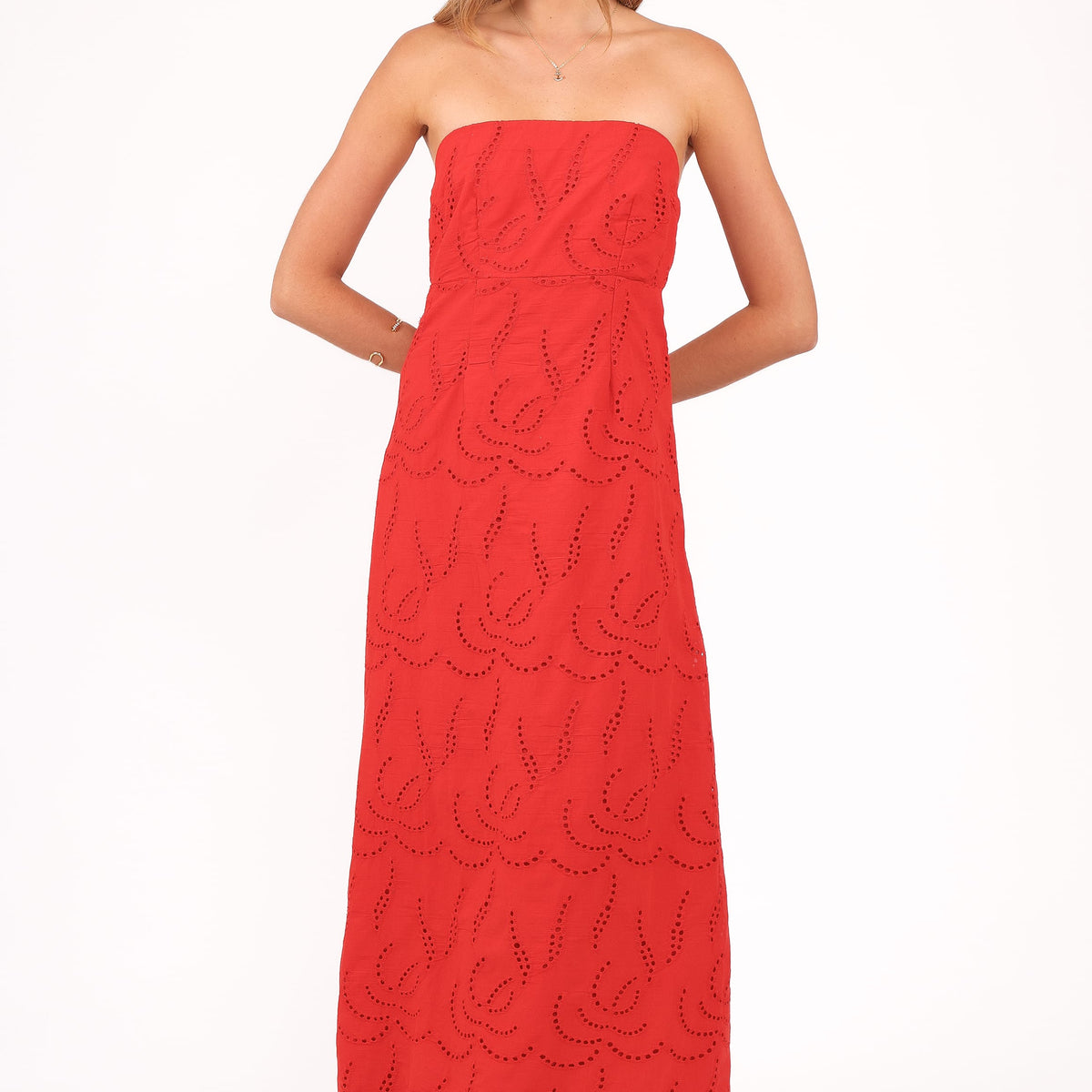 knee length dresses for ladies Annika Mini Dress Cherry Red main image 0