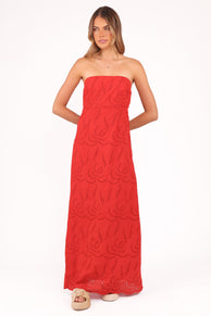 Petal and Pup USA DRESSES Annika Maxi Dress - Red