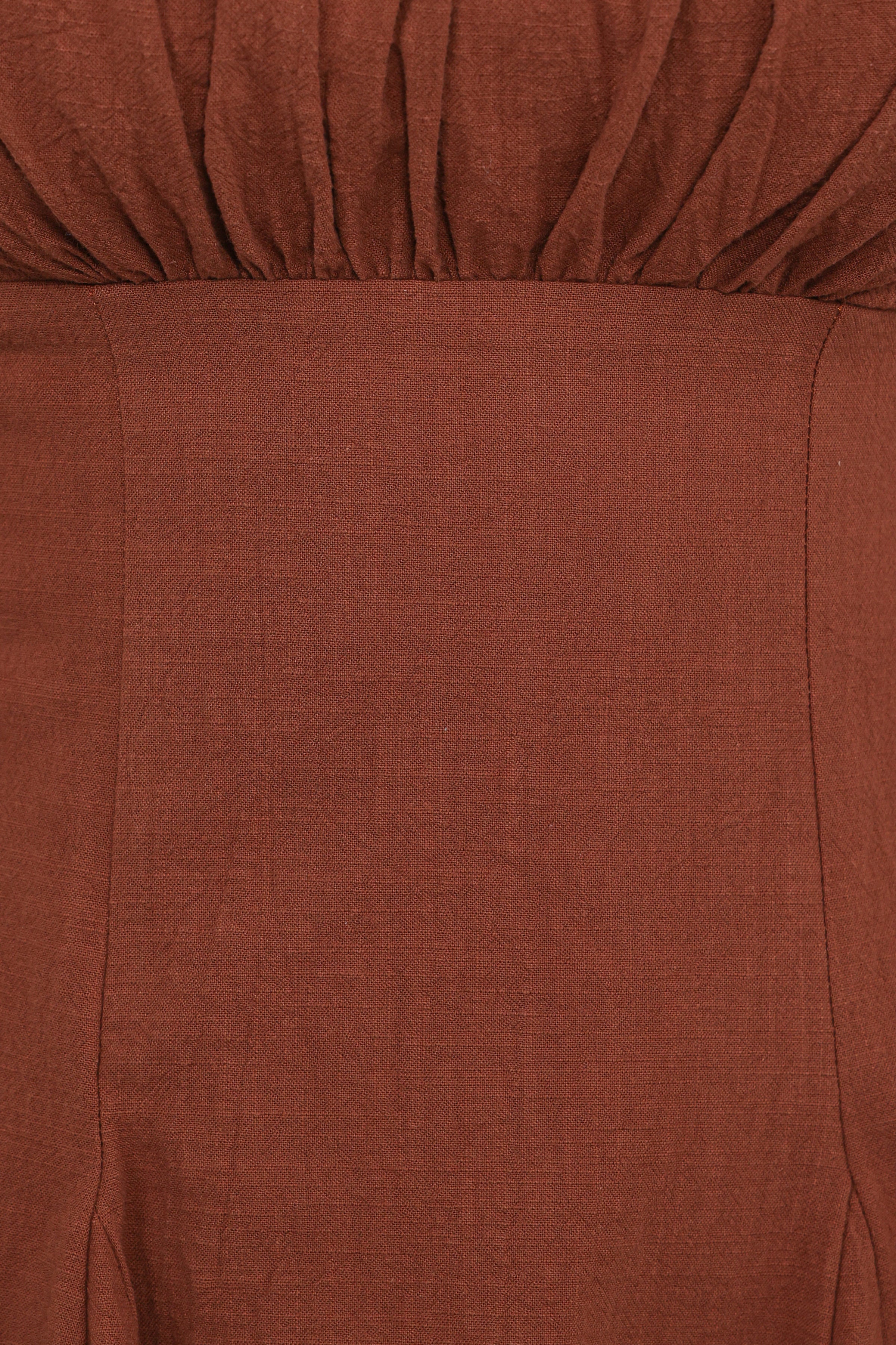 Petal and Pup USA DRESSES Anora Mini Dress - Cognac