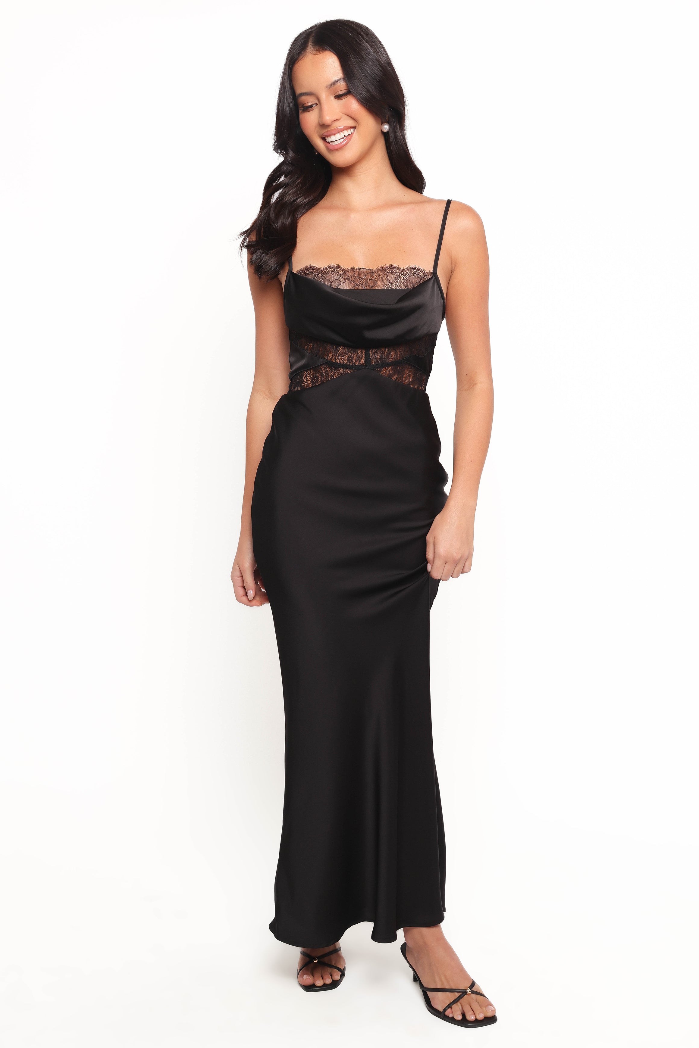 Petal and Pup USA DRESSES Antonia Midi Dress - Black