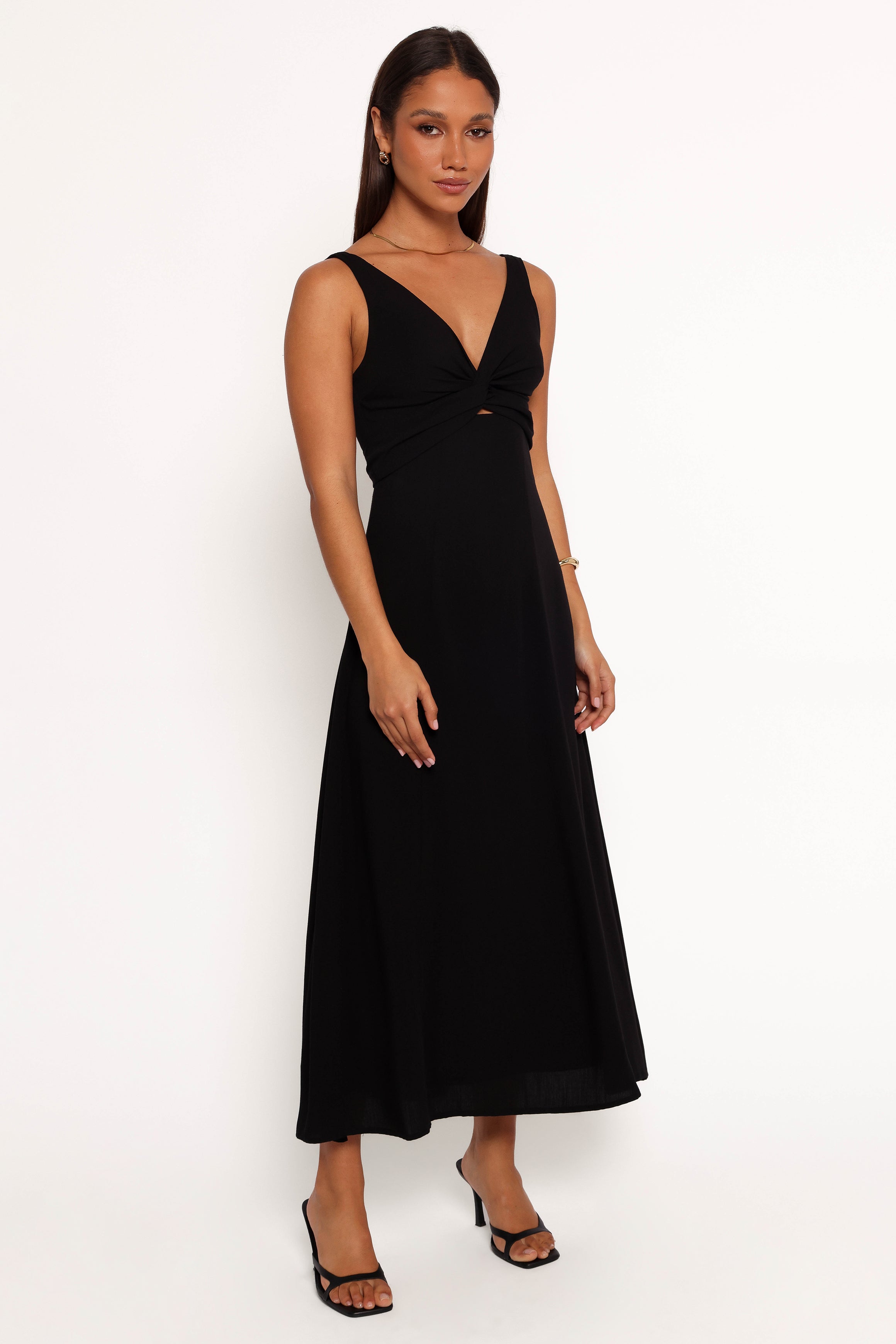 Petal and Pup USA DRESSES Archer Midi Dress - Black