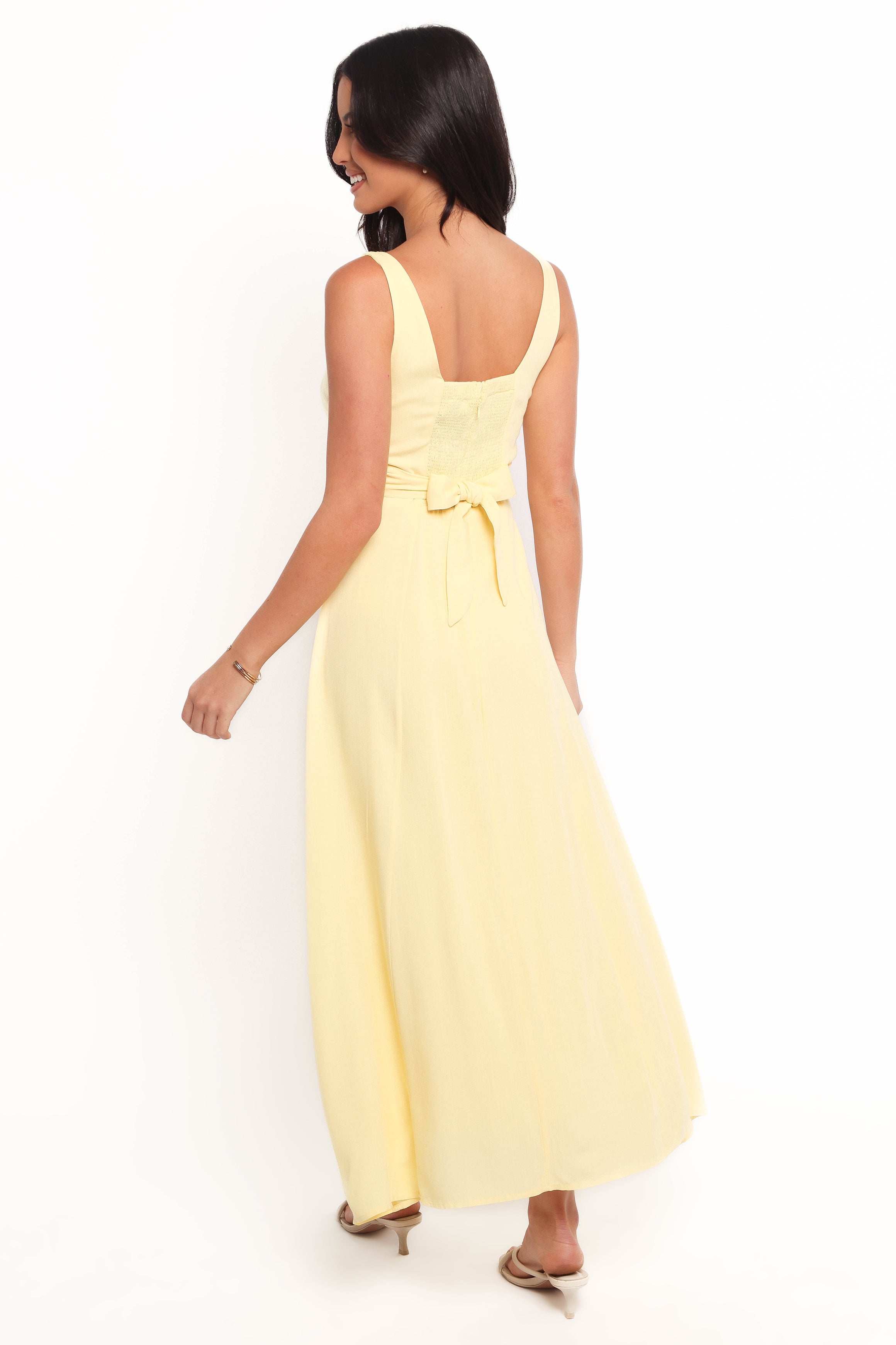 Petal and Pup USA DRESSES Archer Midi Dress - Butter Yellow