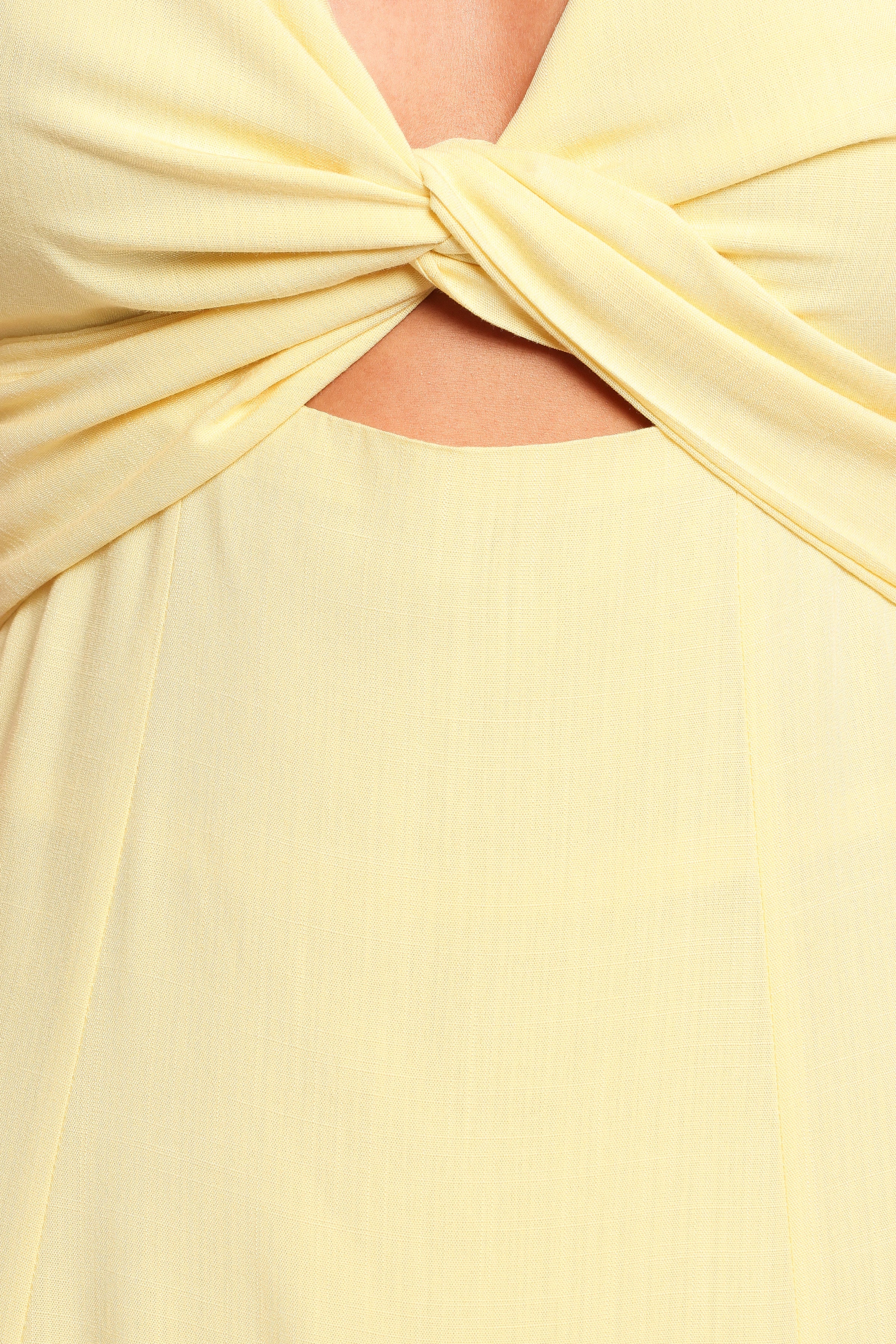 Petal and Pup USA DRESSES Archer Midi Dress - Butter Yellow