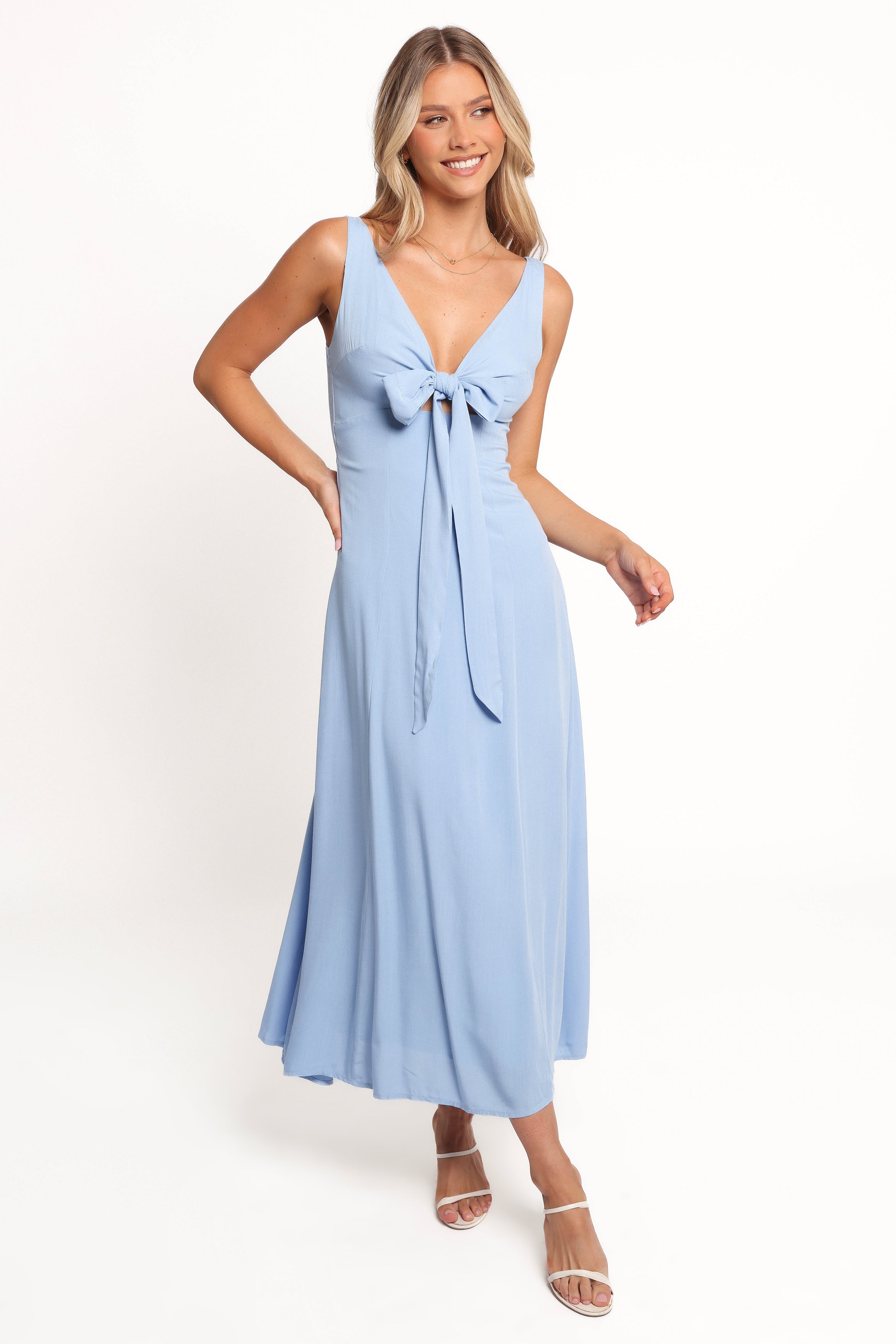 Petal and Pup USA DRESSES Archer Midi Dress - Cornflower Blue
