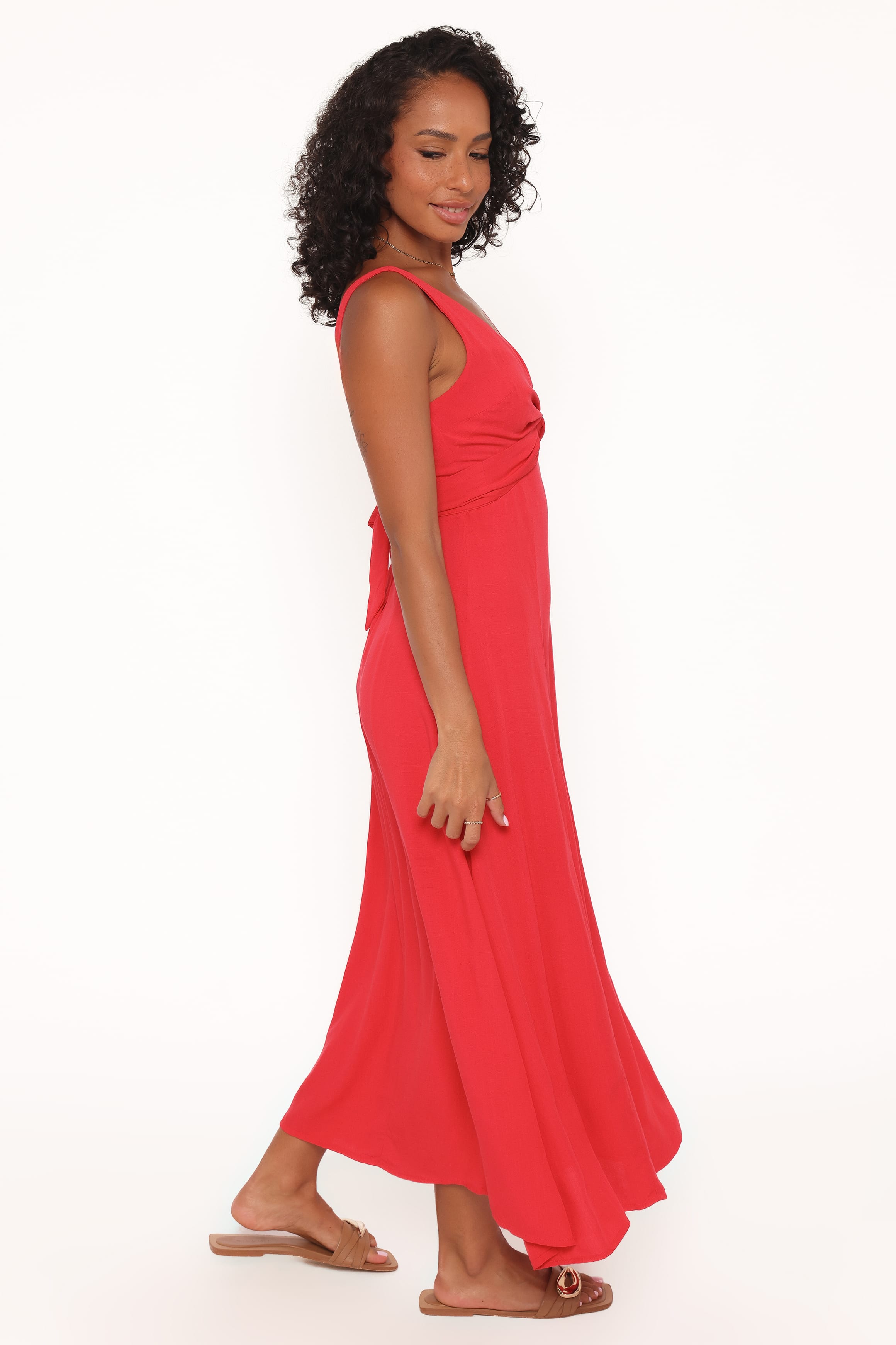 Petal and Pup USA DRESSES Archer Midi Dress - Red
