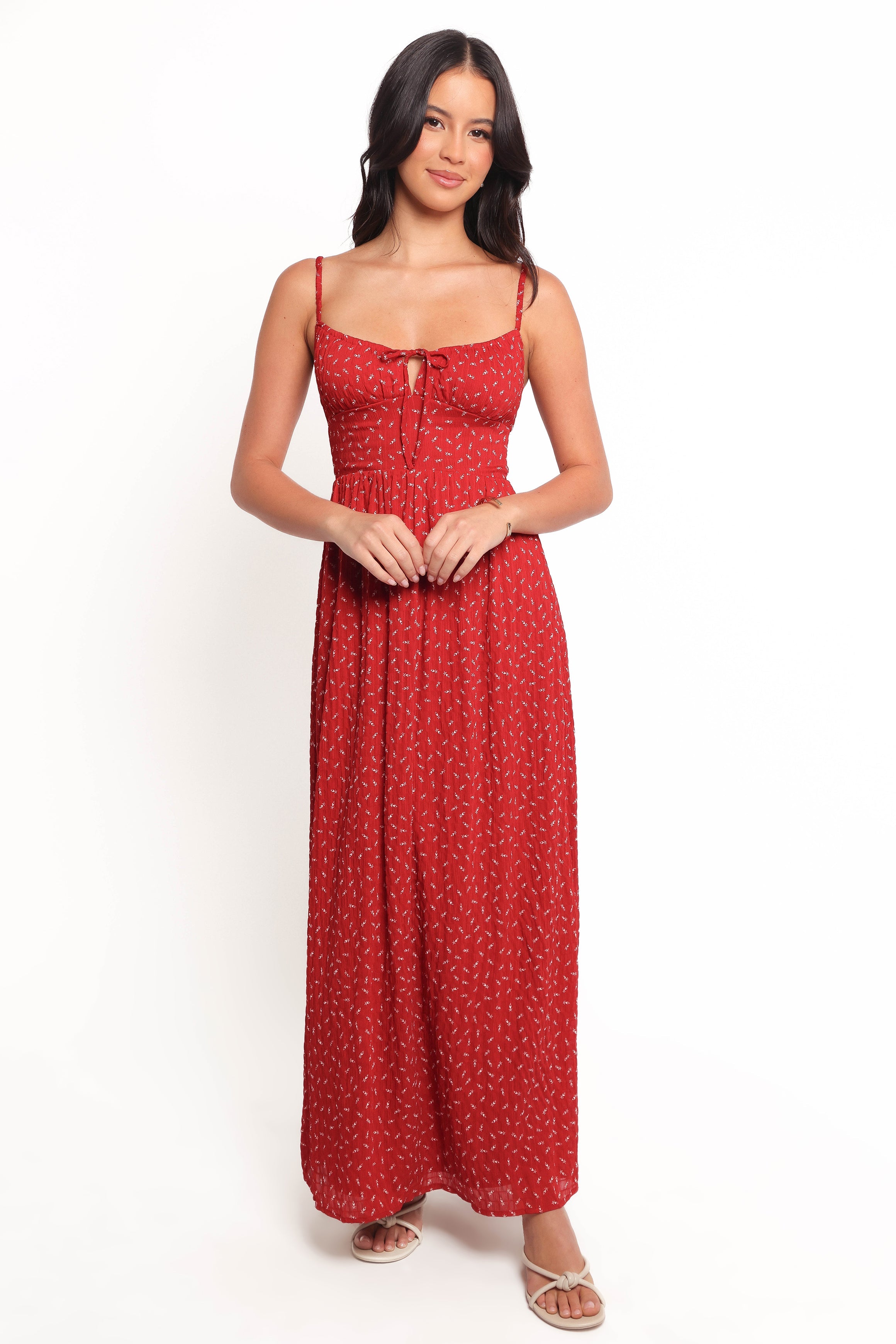 Petal and Pup USA DRESSES Ariadne Midi Dress - Red