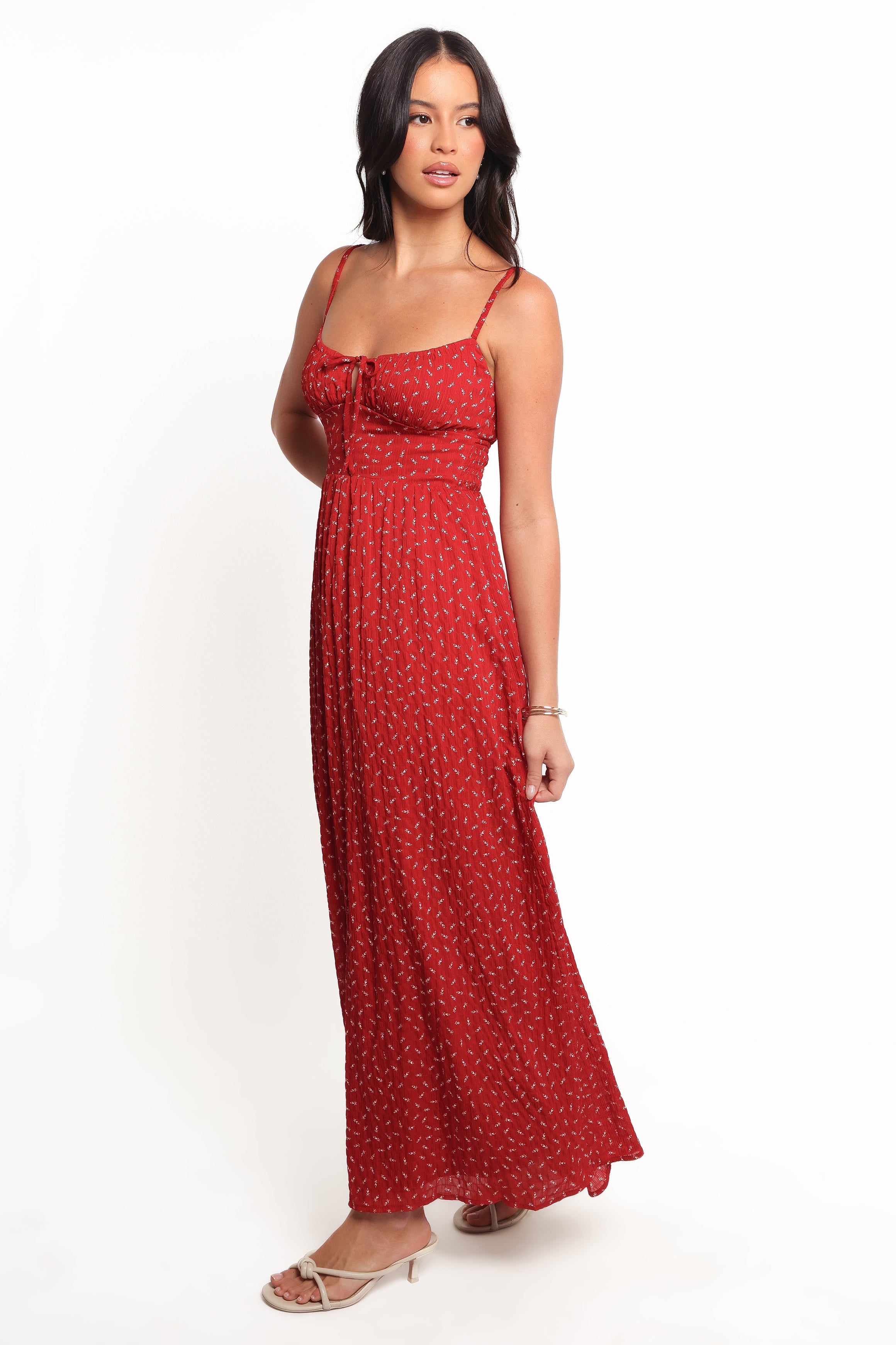 Petal and Pup USA DRESSES Ariadne Midi Dress - Red