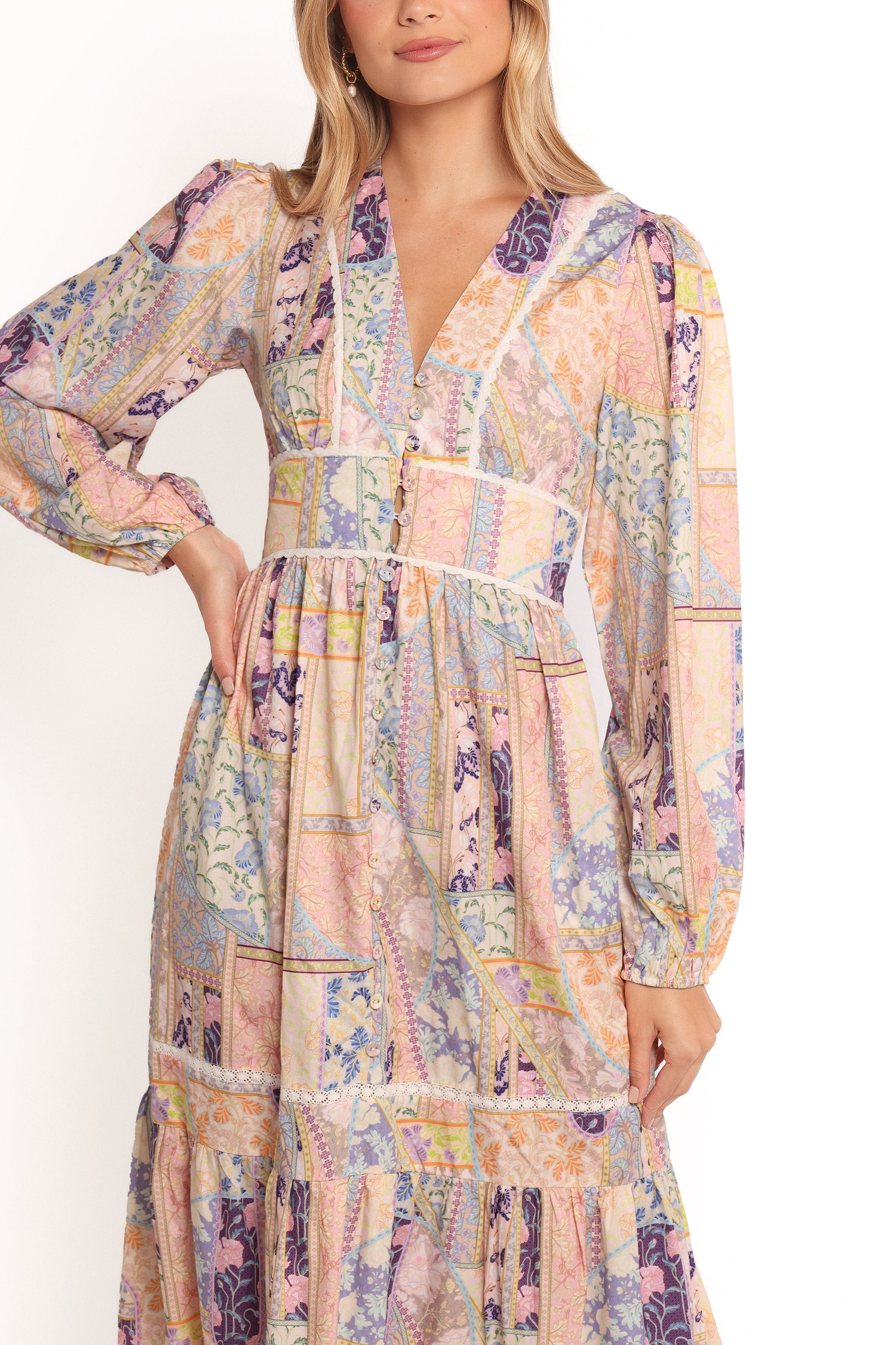 Ariella Maxi Dress - Patchwork | Petal & Pup USA