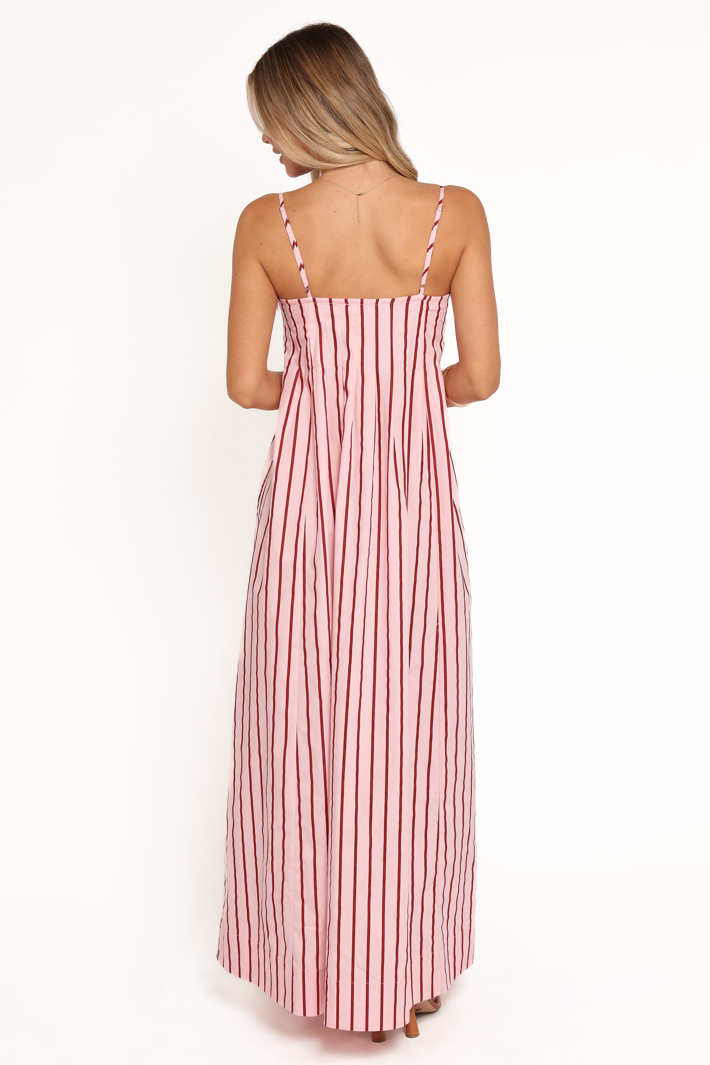 Petal and Pup USA DRESSES Arletta Maxi Dress - Pink Stripe