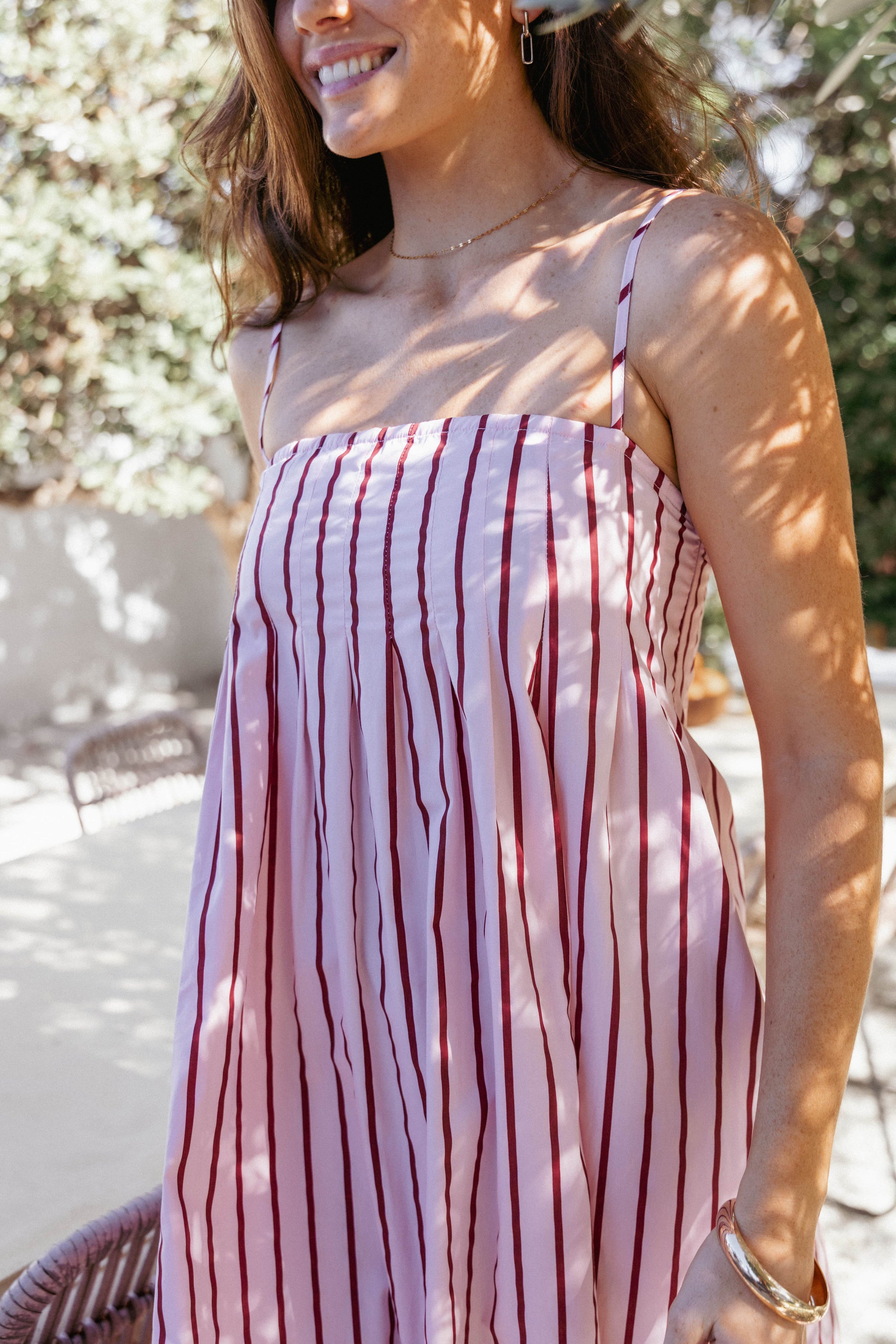 Petal and Pup USA DRESSES Arletta Maxi Dress - Pink Stripe