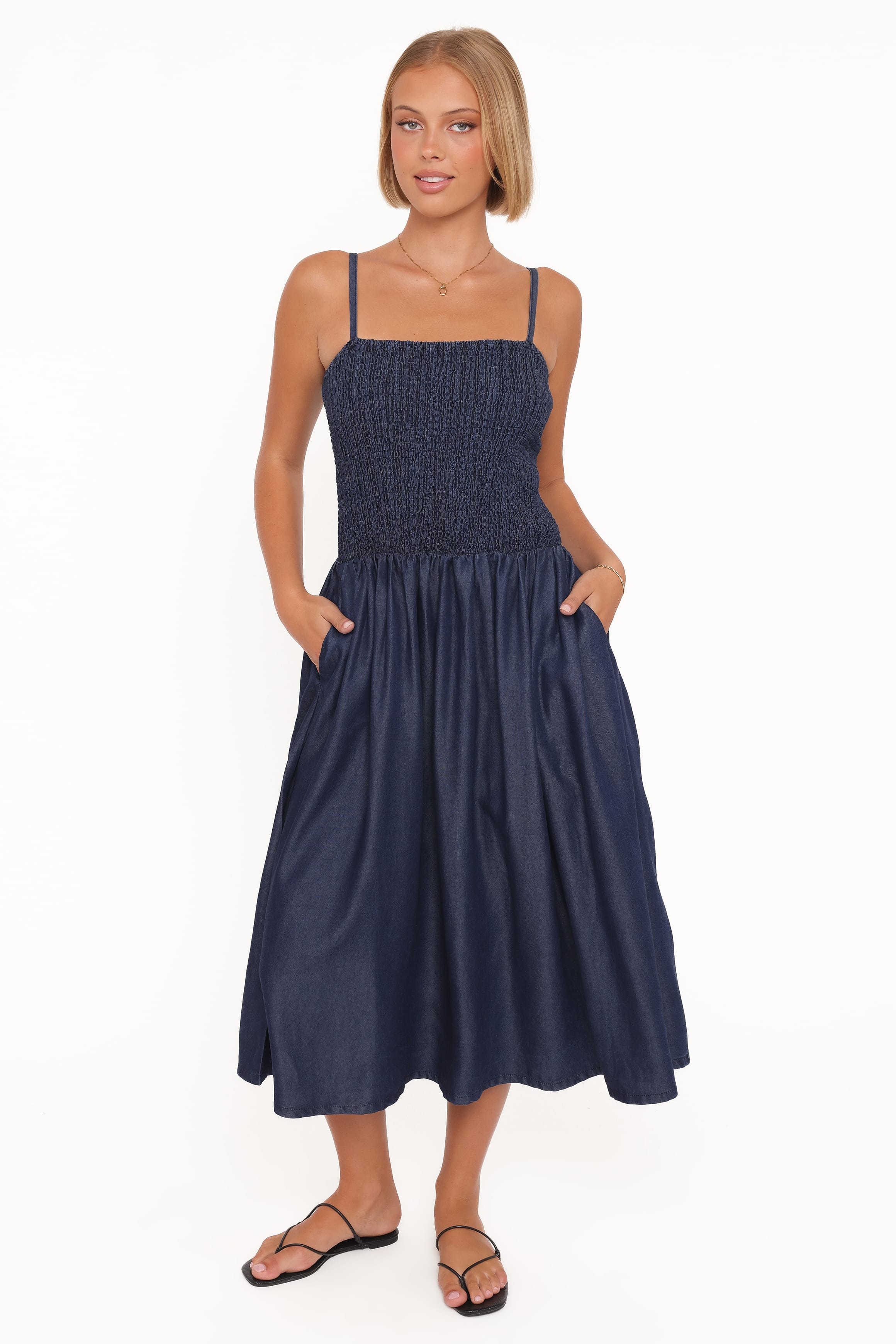 Arnika Midi Dress - Blue | Petal & Pup USA