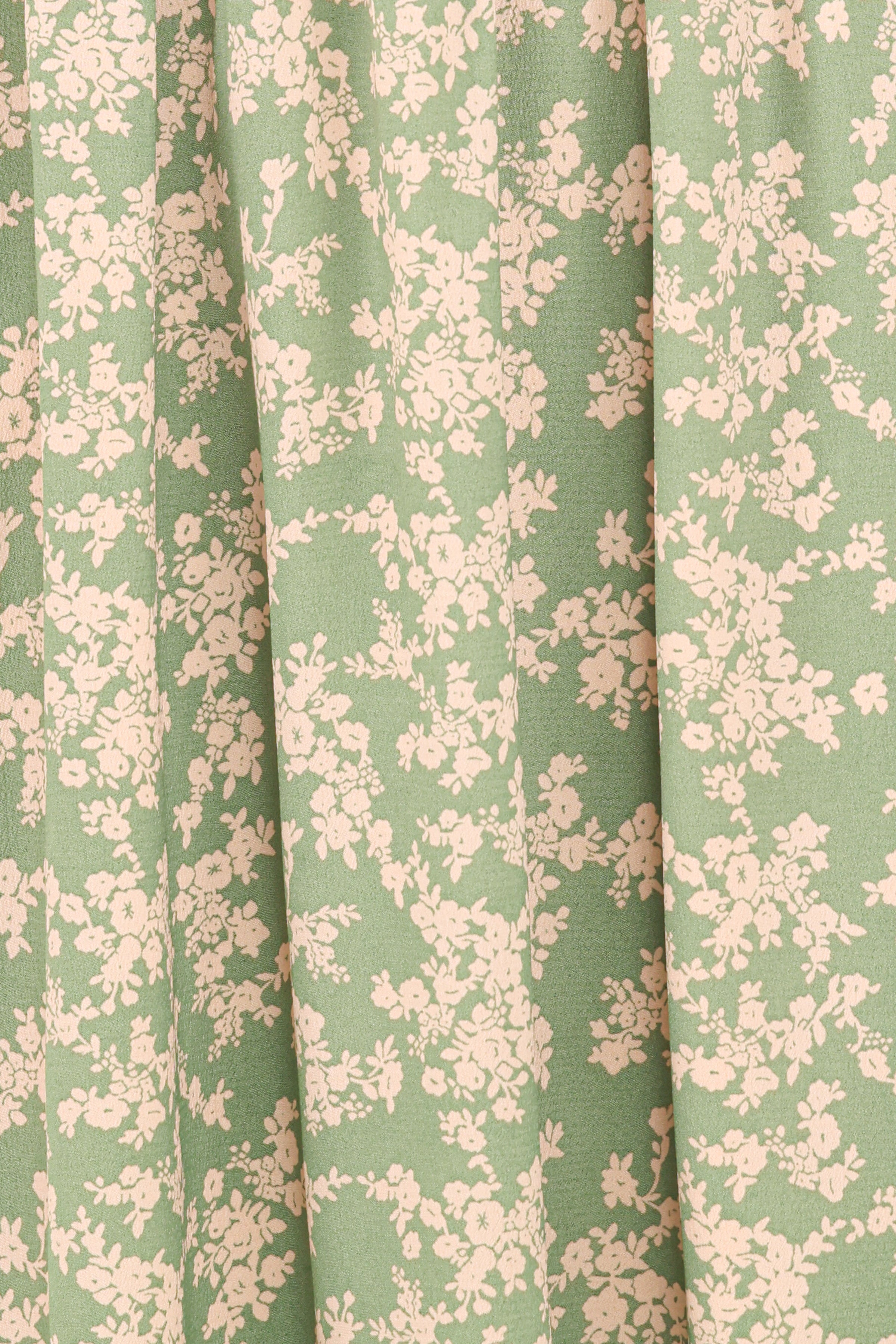 Petal and Pup USA DRESSES Ashara Long Sleeve Midi Dress - Green Floral