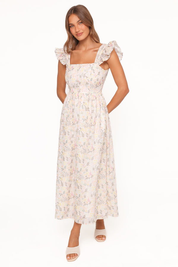 Petal and Pup USA DRESSES Ashtonleigh Midi Dress - Multi Floral