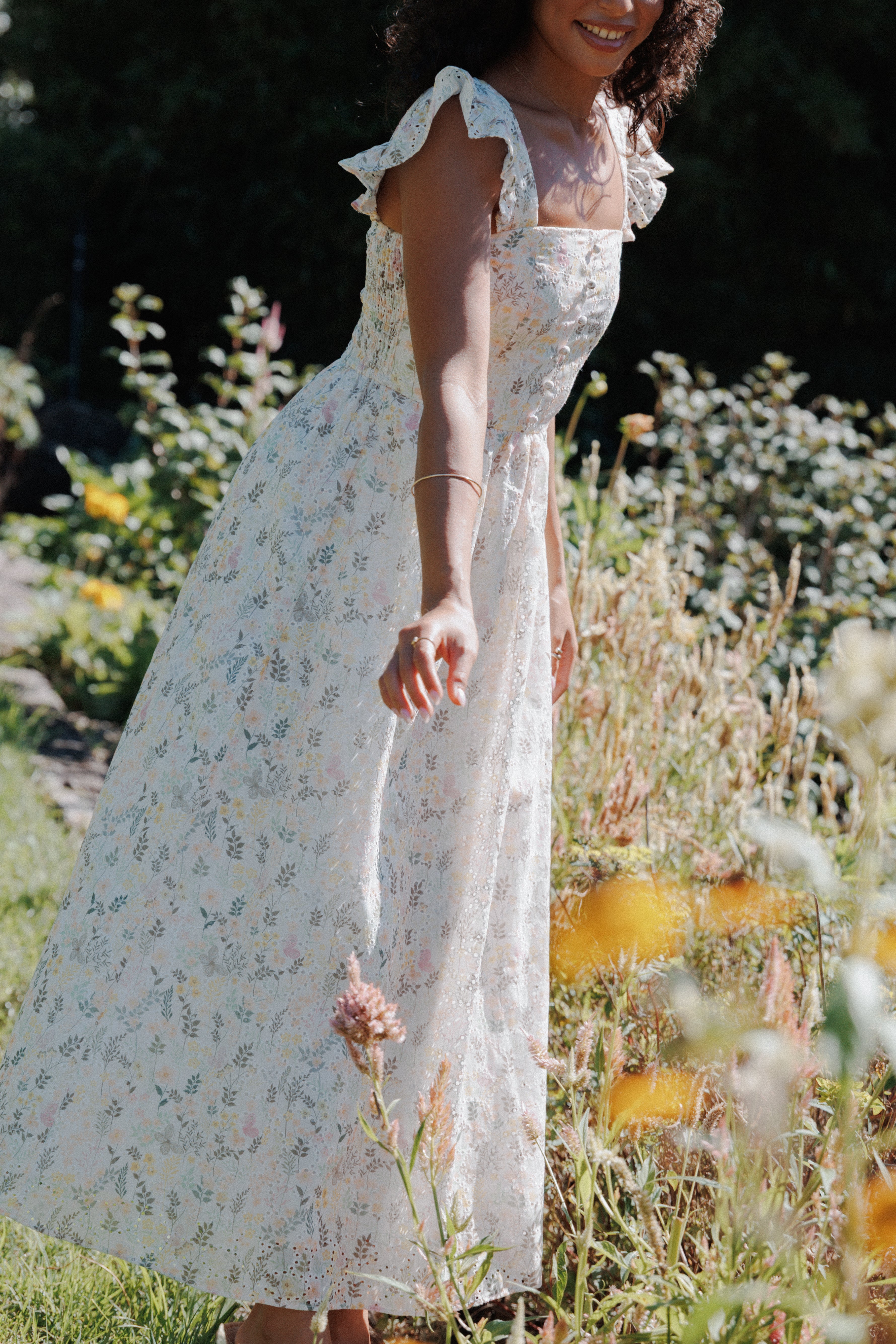 Petal and Pup USA DRESSES Ashtonleigh Midi Dress - Multi Floral