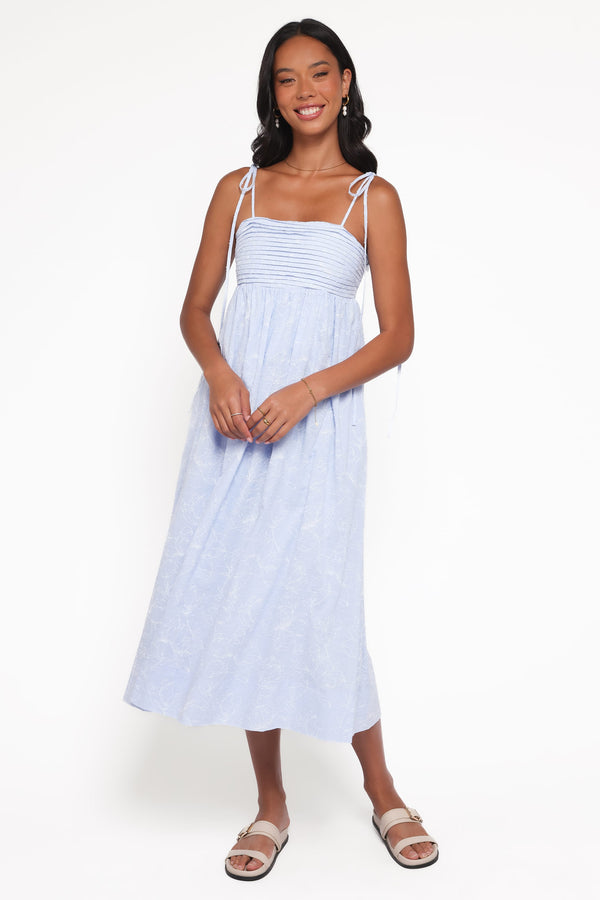Petal and Pup USA DRESSES Ashtyn Maxi Dress - Cornflower Blue