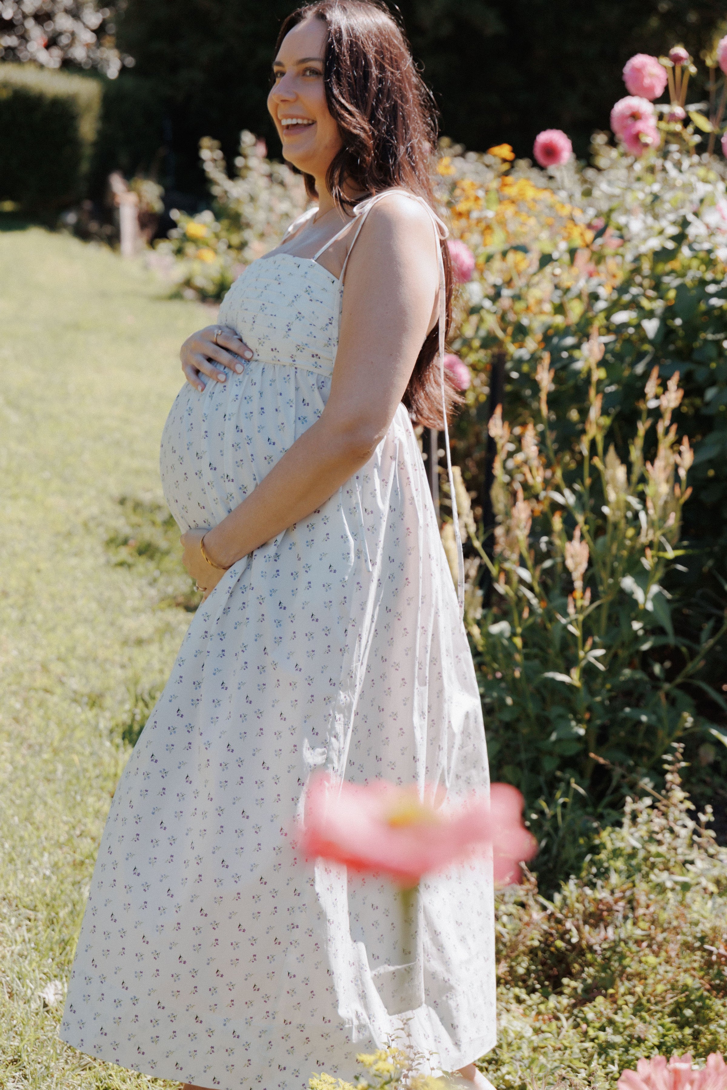 Petal and Pup USA DRESSES Ashtyn Maxi Dress - Purple Ditsy Floral