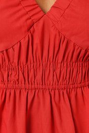 Petal and Pup USA DRESSES Astrid Mini Dress - Red