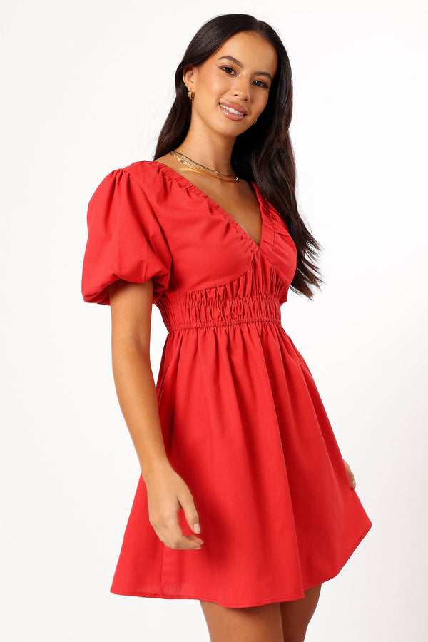 Petal and Pup USA DRESSES Astrid Mini Dress - Red