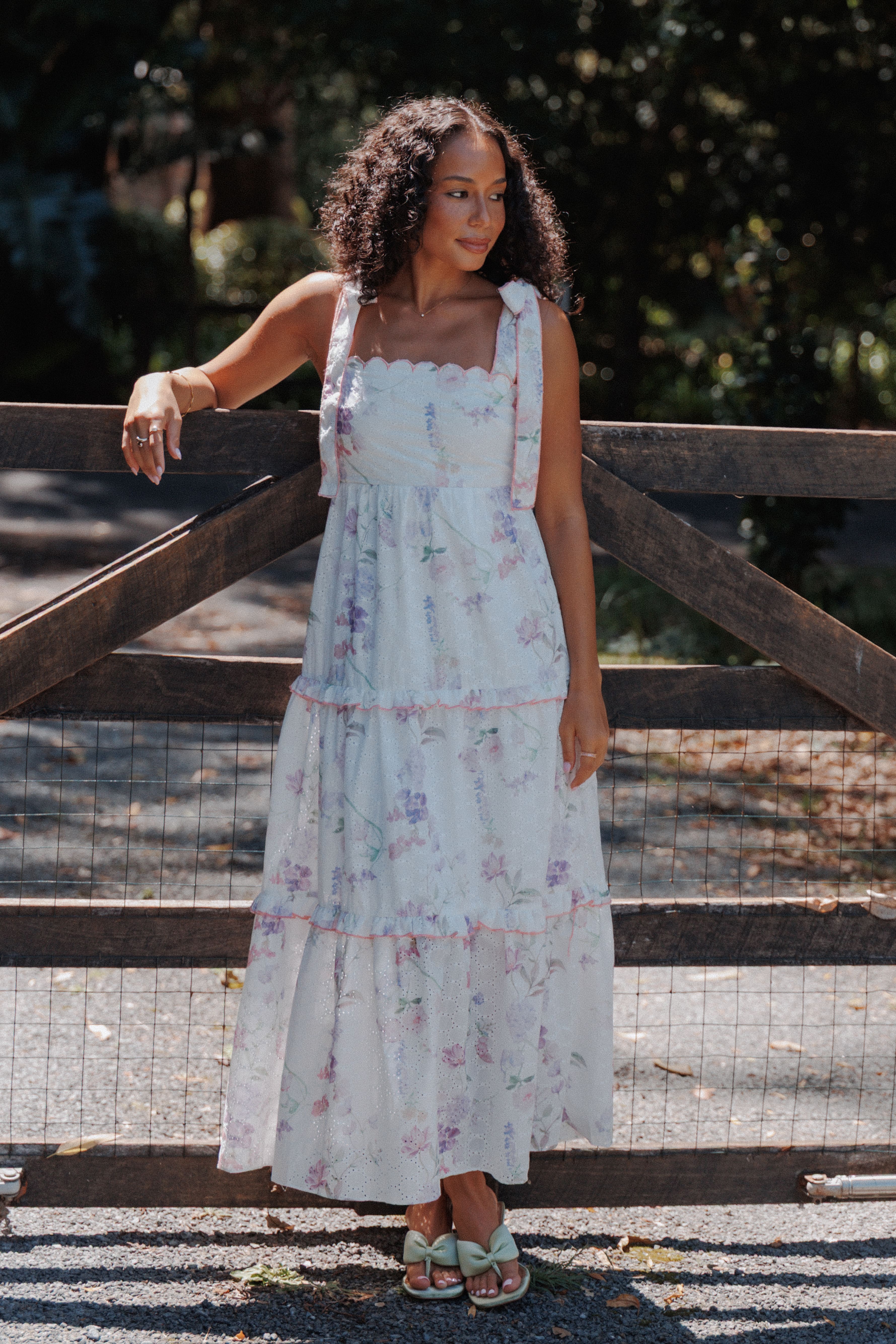 Petal and Pup USA DRESSES Aurelia Maxi Dress - Purple Floral