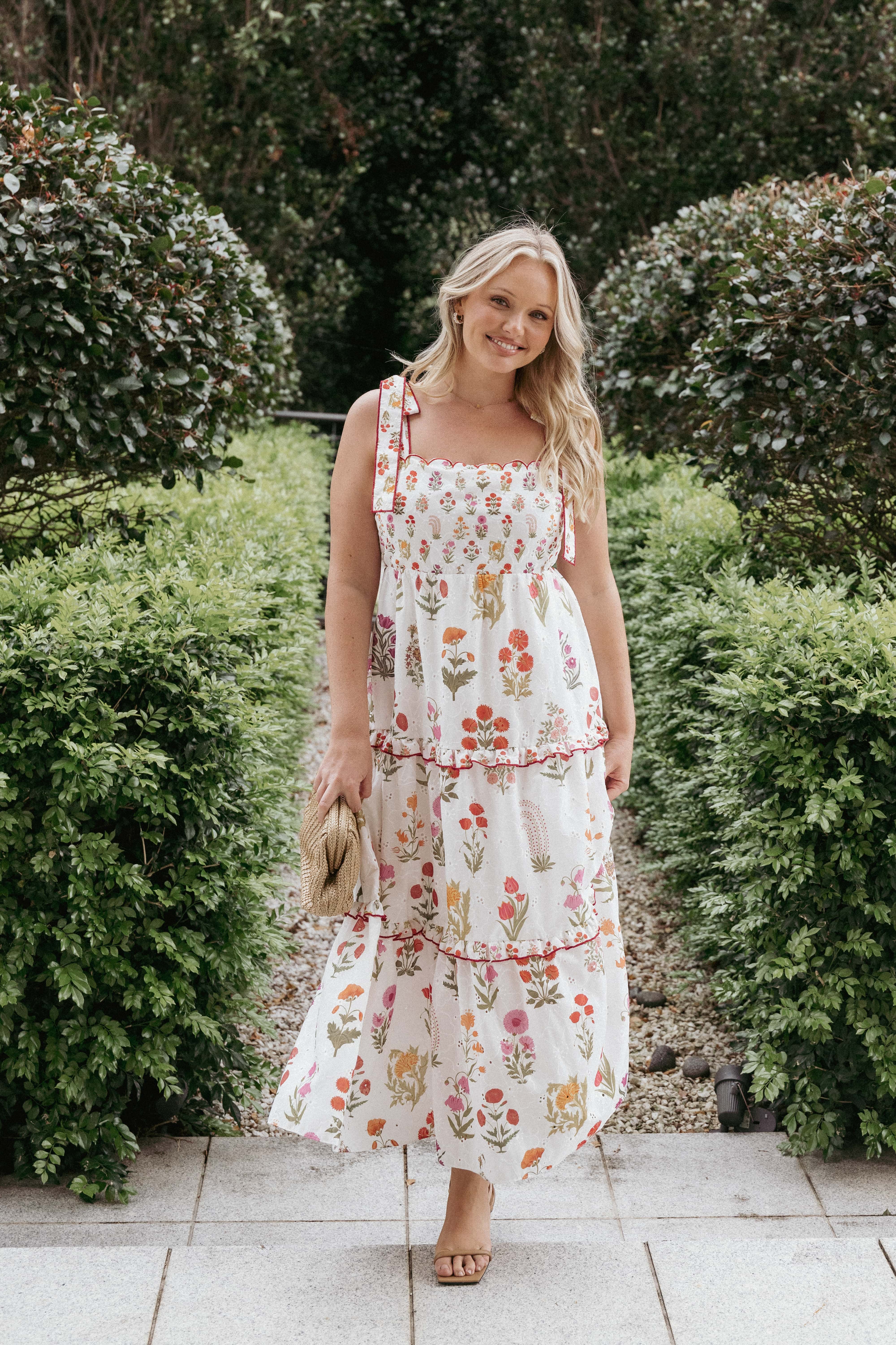 Aurelia Maxi Dress - White Floral | Petal & Pup USA