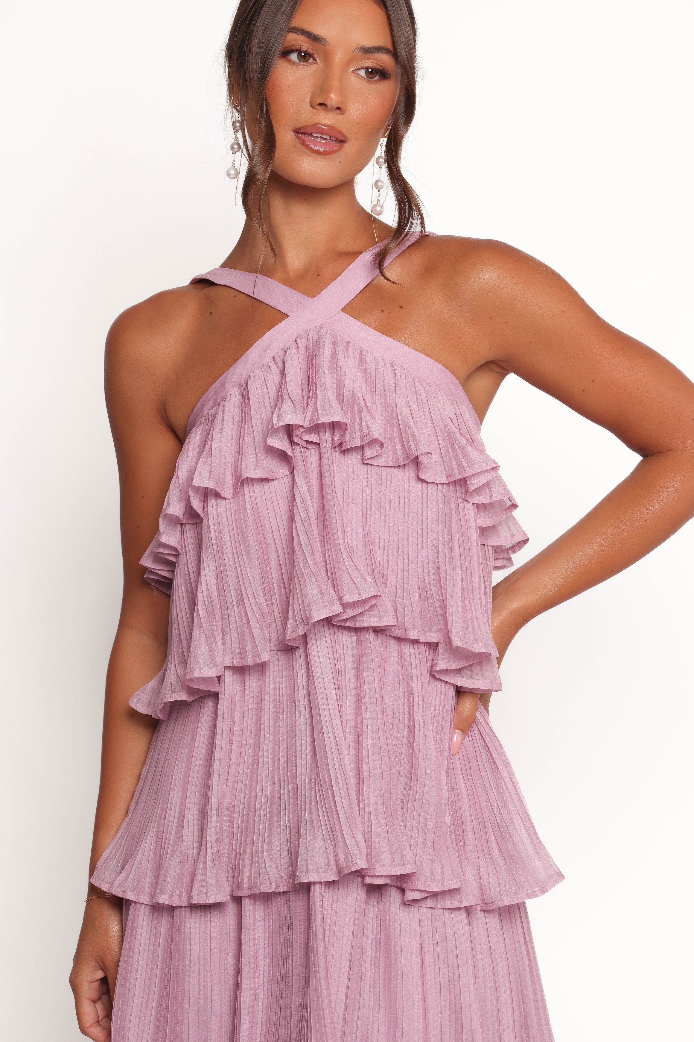 Petal and Pup USA DRESSES Aveline Midi Dress - Lilac