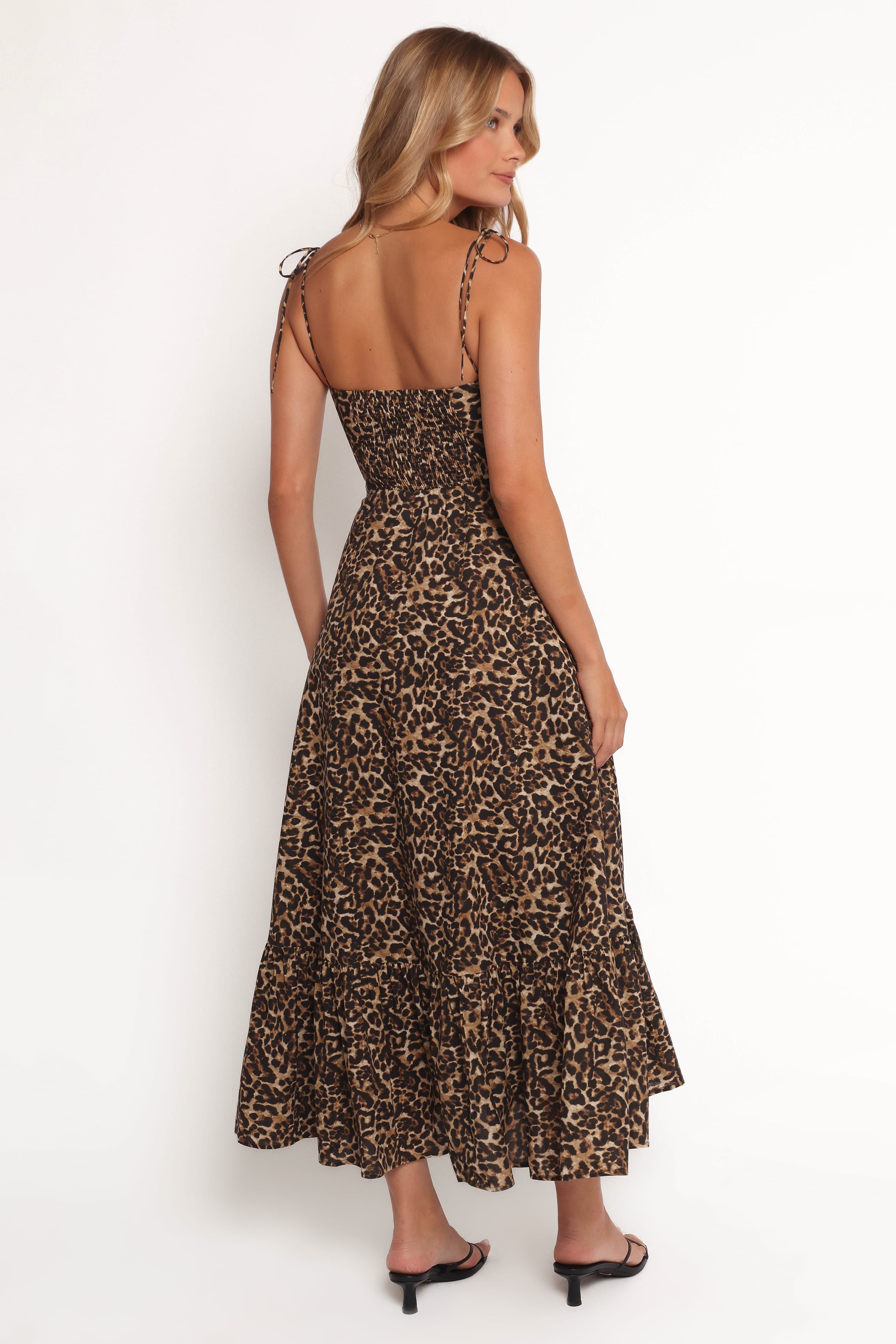 Petal and Pup USA DRESSES Ayana Midi Dress - Leopard (Hold for Rack)