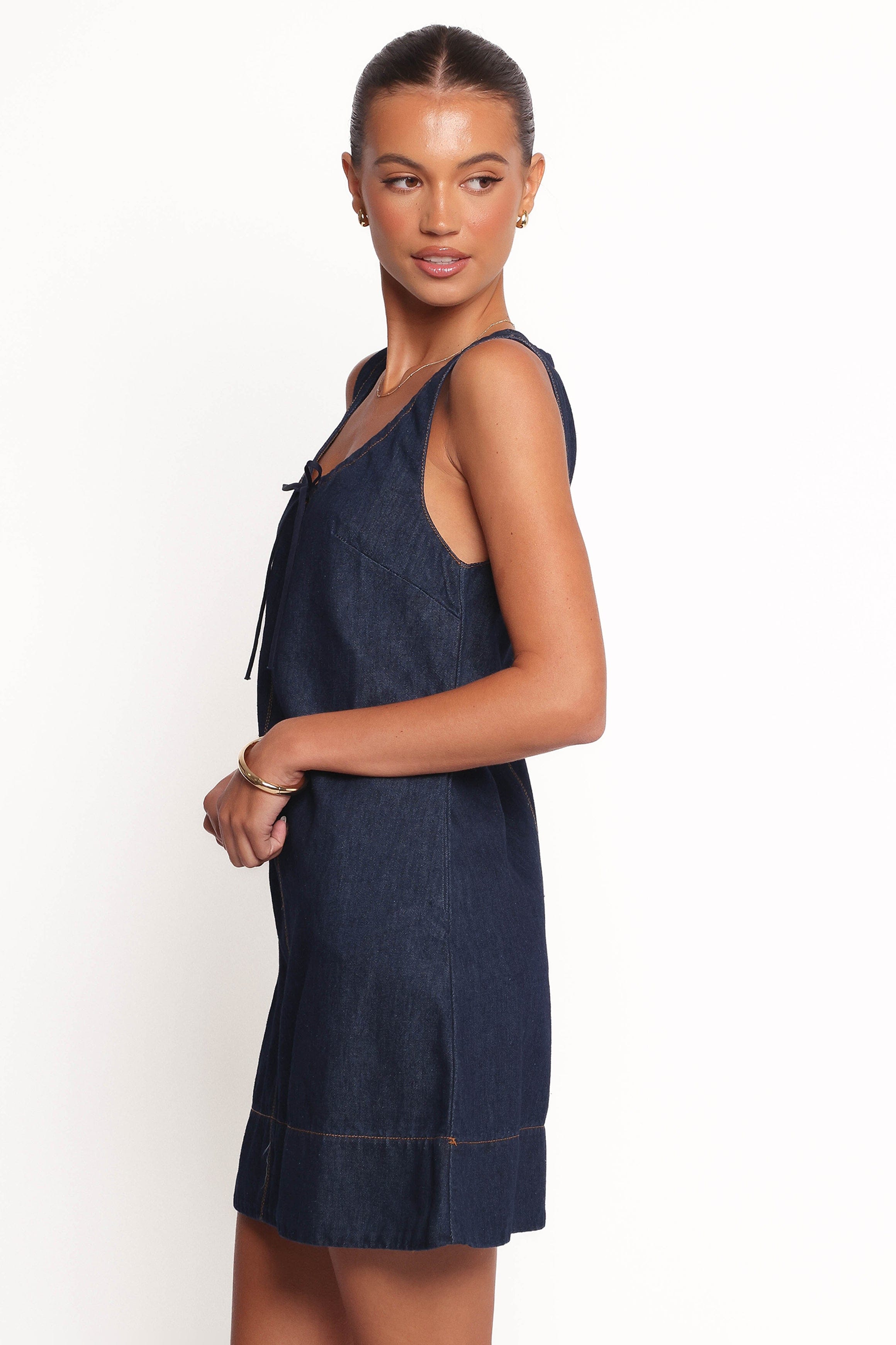 Petal and Pup USA DRESSES Azen Mini Dress - Dark Denim (Hold for Rack)