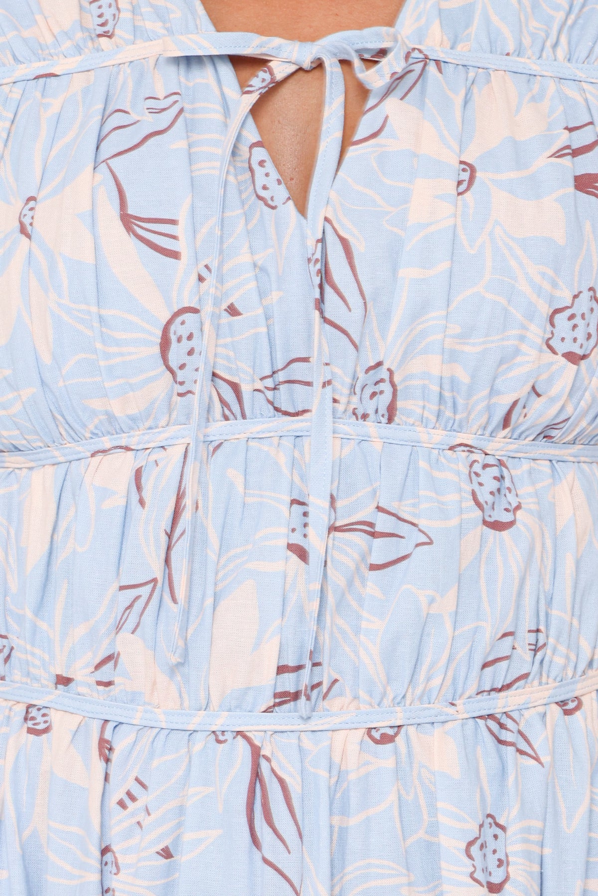 Petal and Pup USA DRESSES Bancroft Maxi Dress - Blue Flannel Floral