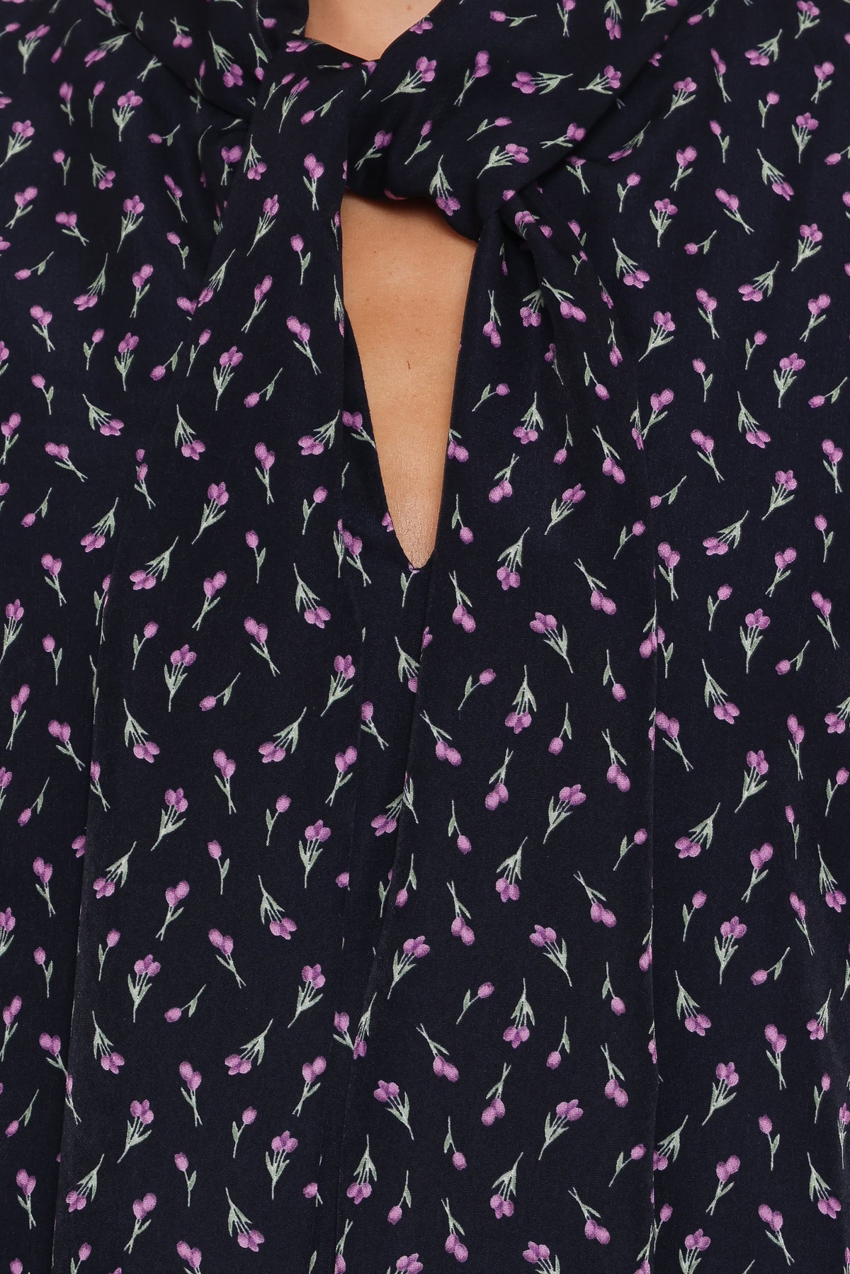 Petal and Pup USA DRESSES Baylie Long Sleeve Mini Dress - Navy Tulip Floral