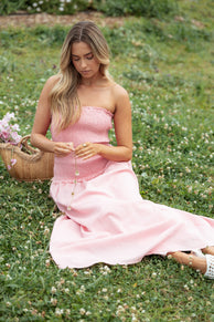 Petal and Pup USA DRESSES Bea Maxi Dress - Soft Pink