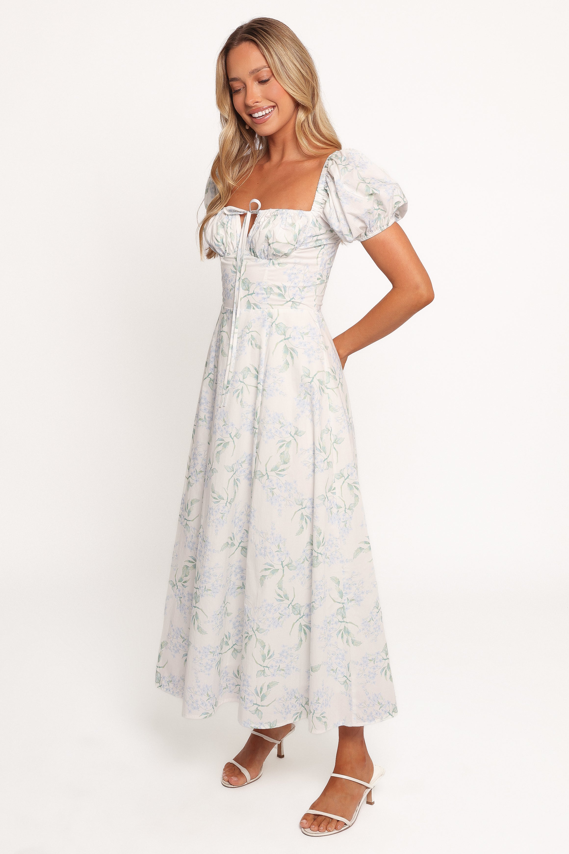 Petal and Pup USA DRESSES Beati Midi Dress - Blue